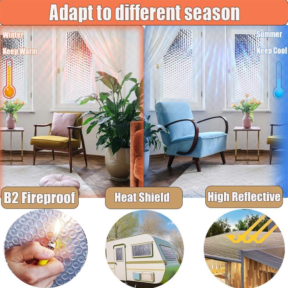 Hoja de Aluminio Reflectante Doble Burbuja MRPAPA 6mm 61x305cm