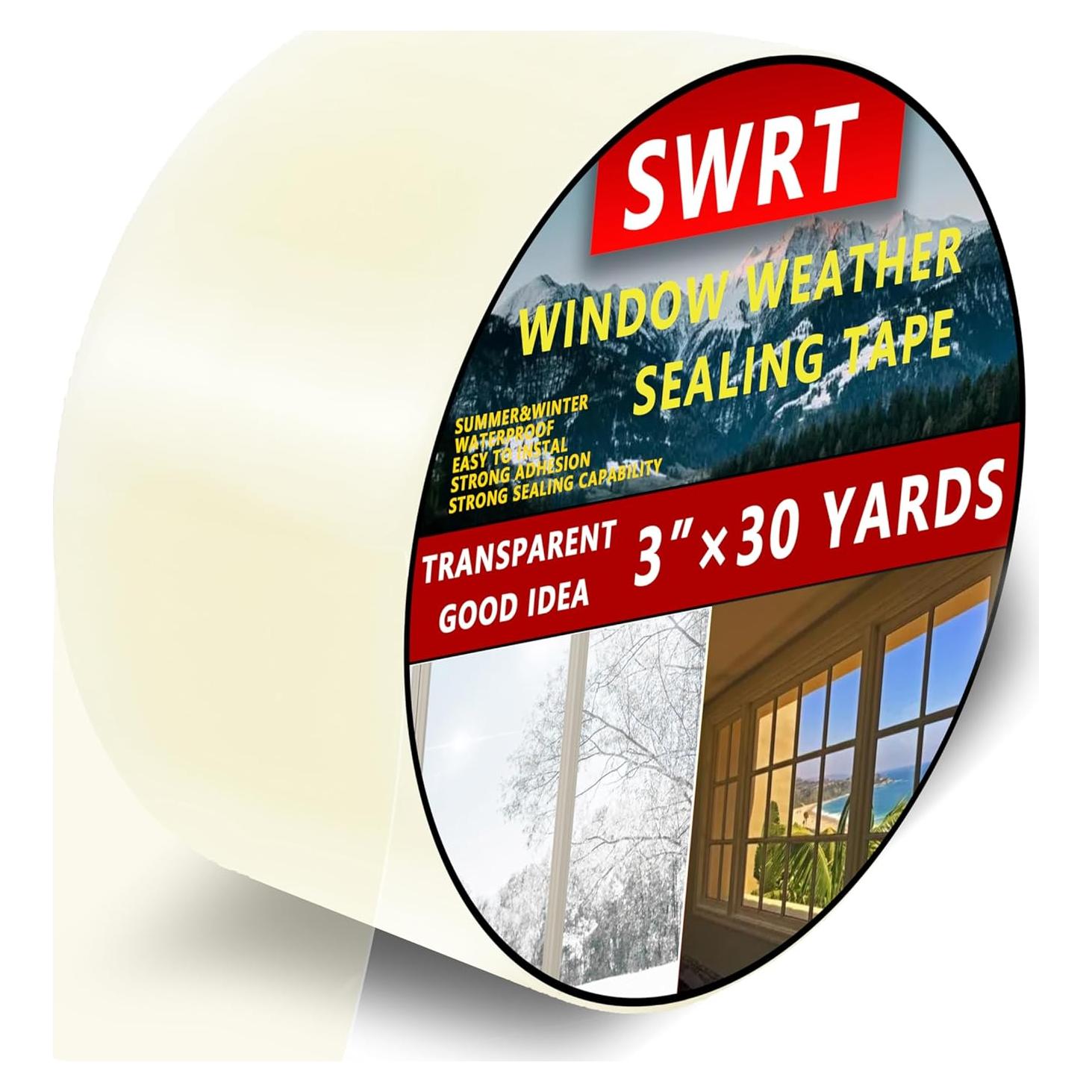 Cinta de Sellado SWRT 7.62cm x 27.43m Transparente Aislamiento