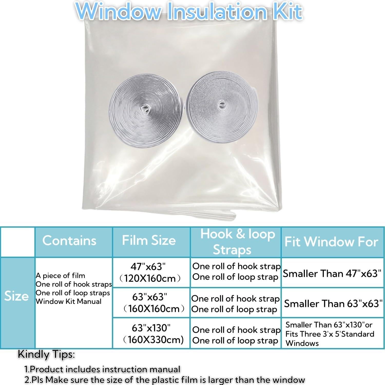 Kit de Aislamiento de Ventanas FonsBleaudy 120x160cm Reutilizable