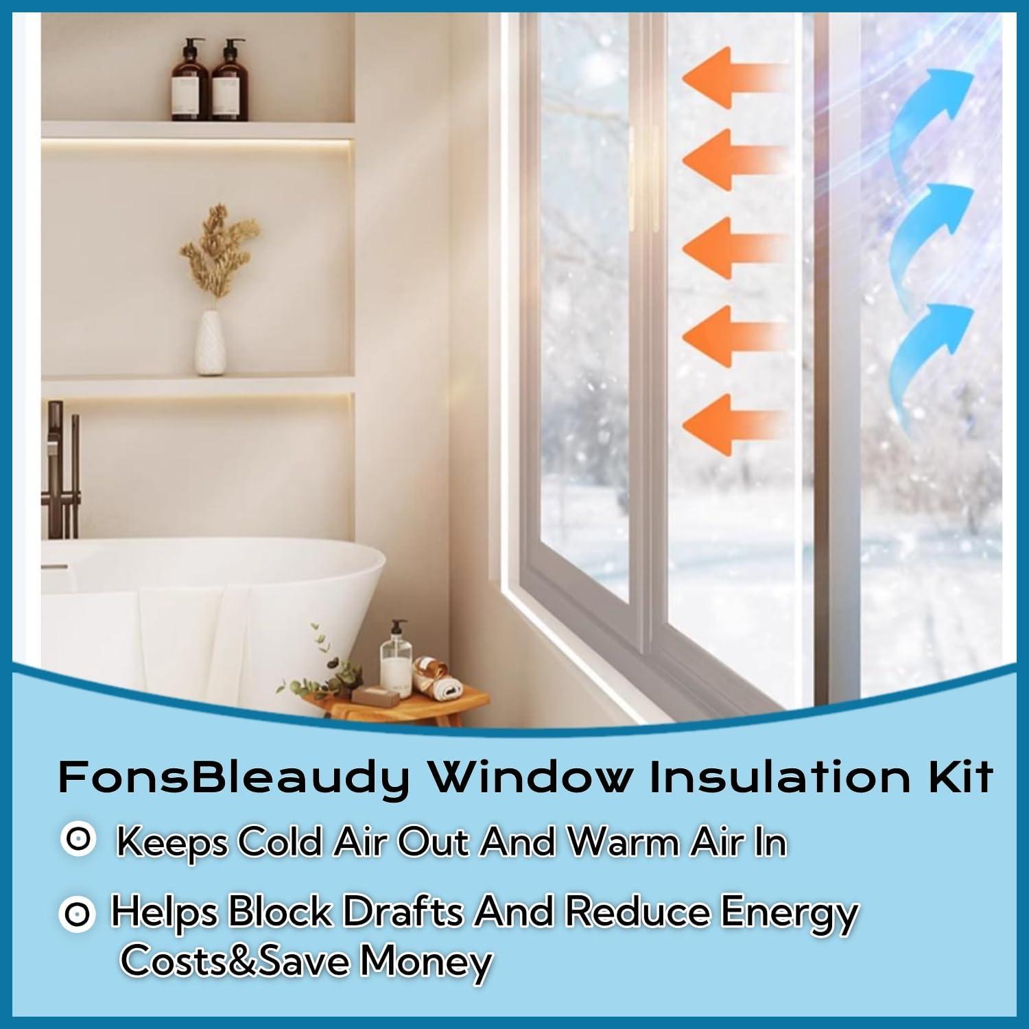 Kit de Aislamiento de Ventanas FonsBleaudy 120x160cm Reutilizable