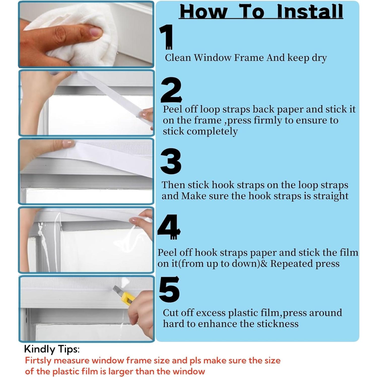 Kit de Aislamiento de Ventanas FonsBleaudy 120x160cm Reutilizable
