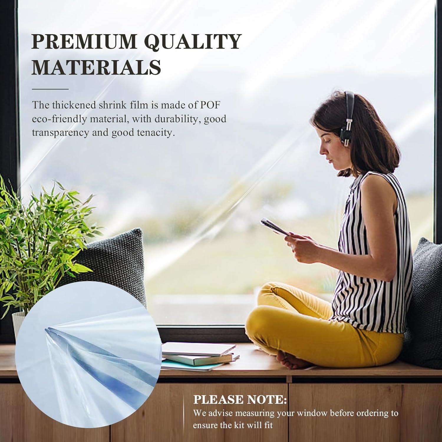 Kit de Aislamiento de Ventanas Dxmimer 160x600 cm con Cinta Doble Cara