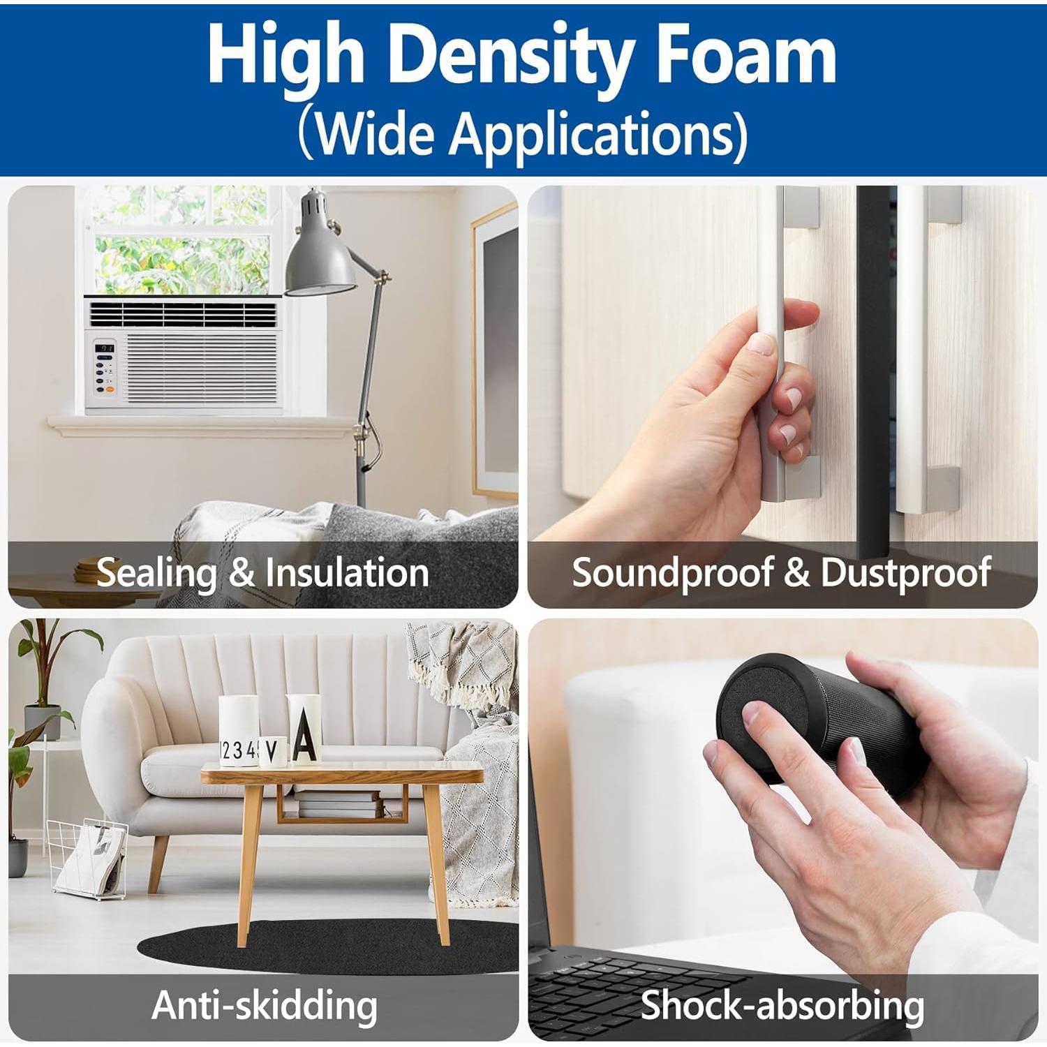 Cinta de Espuma Autoadhesiva Kikerike 1.27cm x 0.64cm x 12.8m