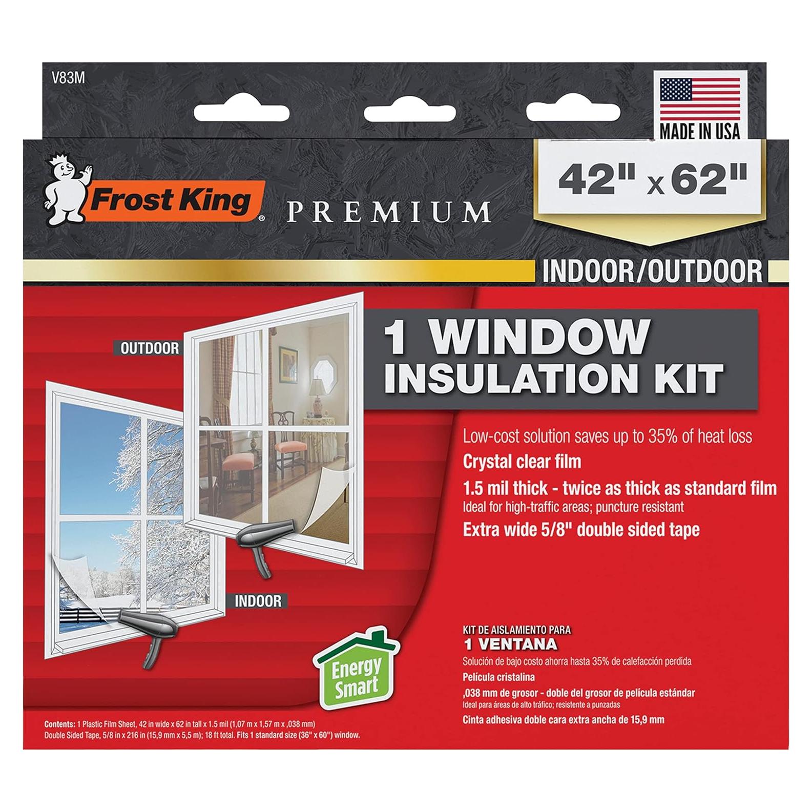 Kit de Ventanas Retráctiles Frost King V83M 84x110 cm