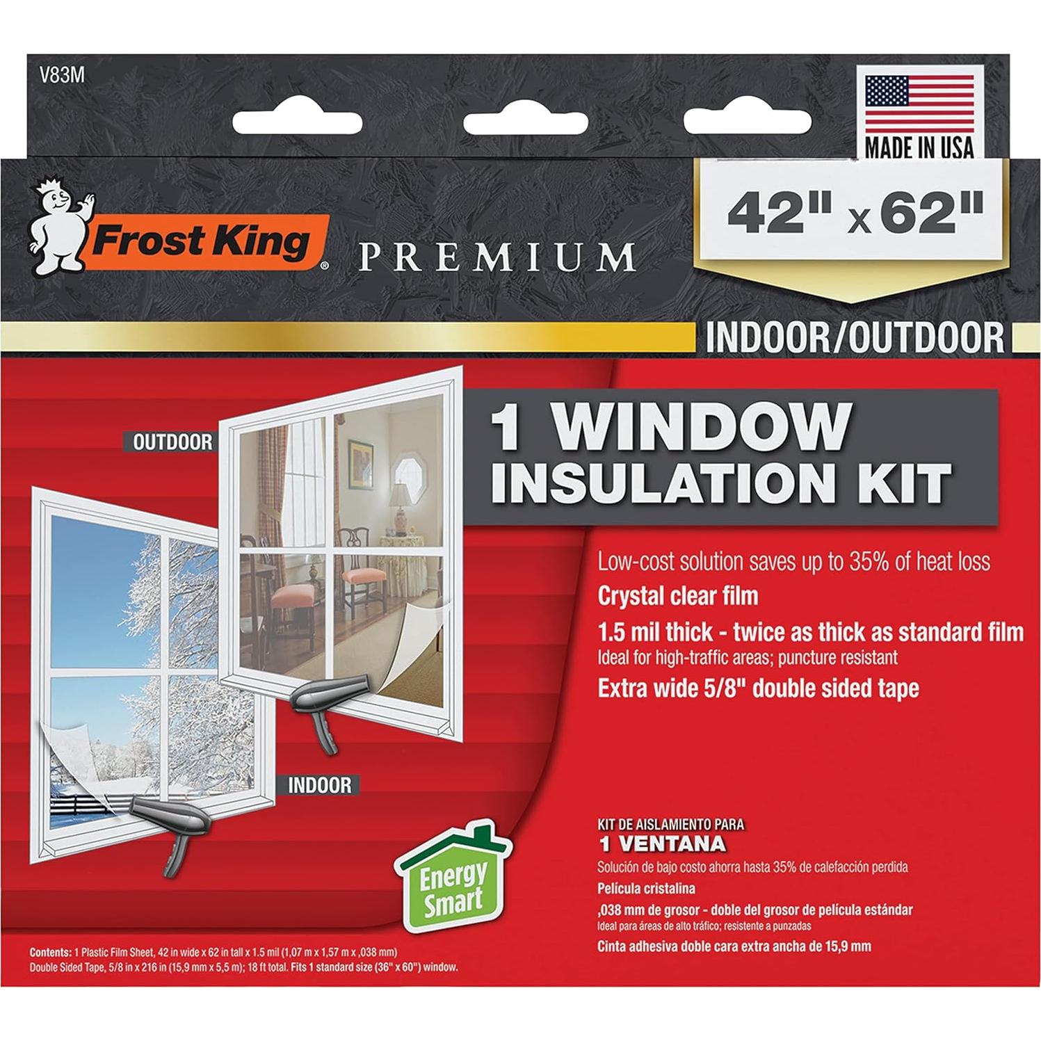 Kit de Ventanas Retráctiles Frost King V83M 84x110 cm
