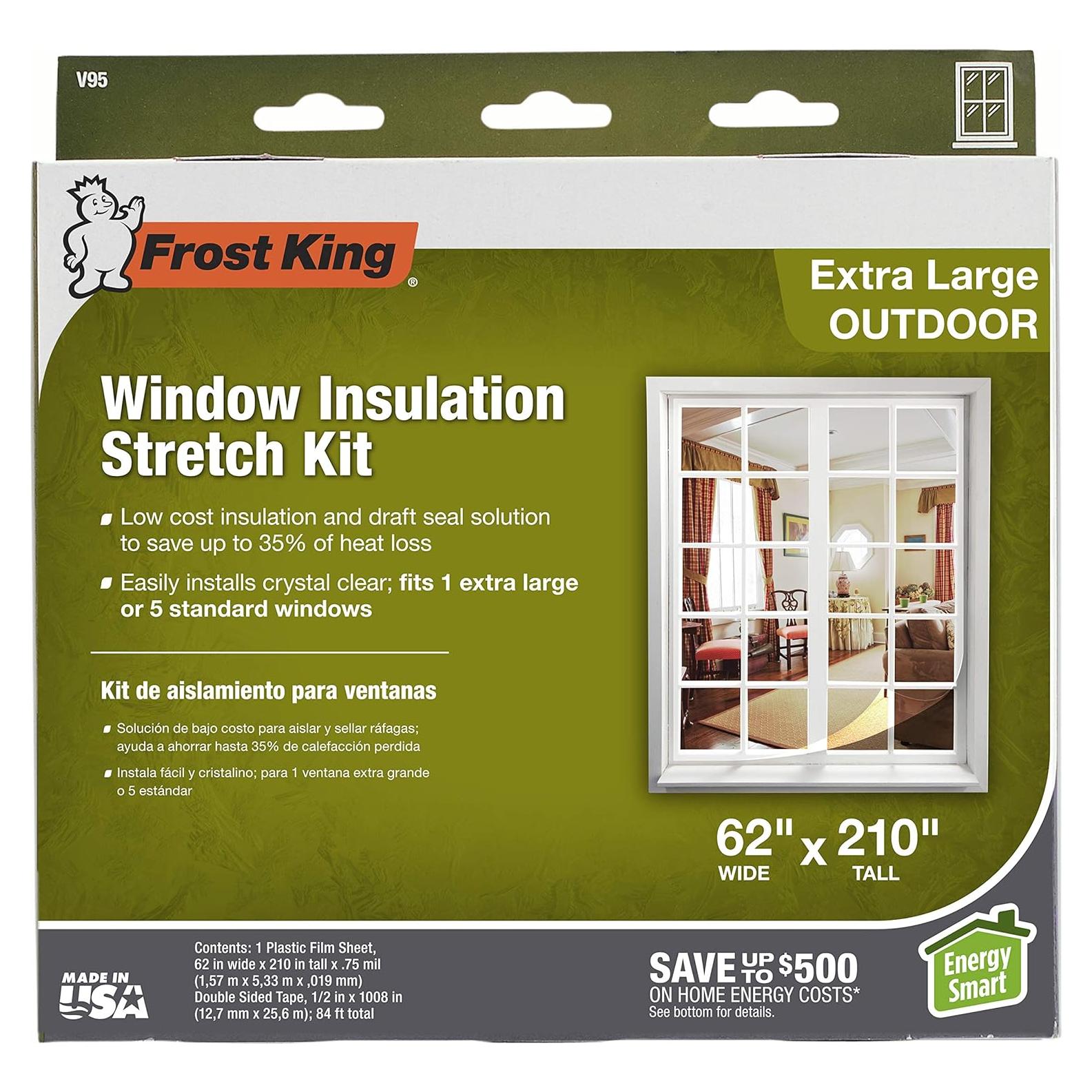 Kit de Ventana Estirable Frost King V95H 5.33m Claro