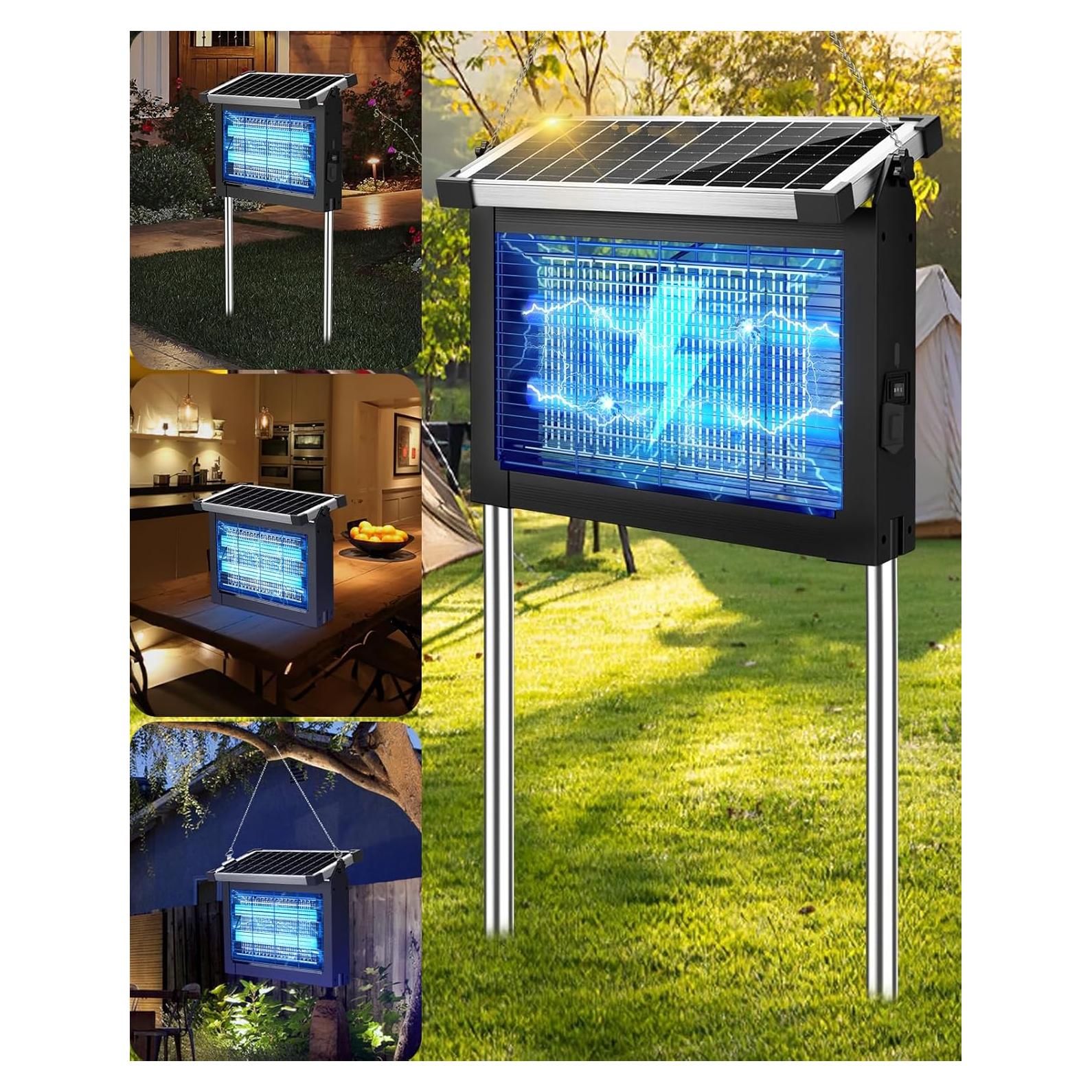 Zapper Solar de Insectos PhatroyYee 4500V Portátil Impermeable