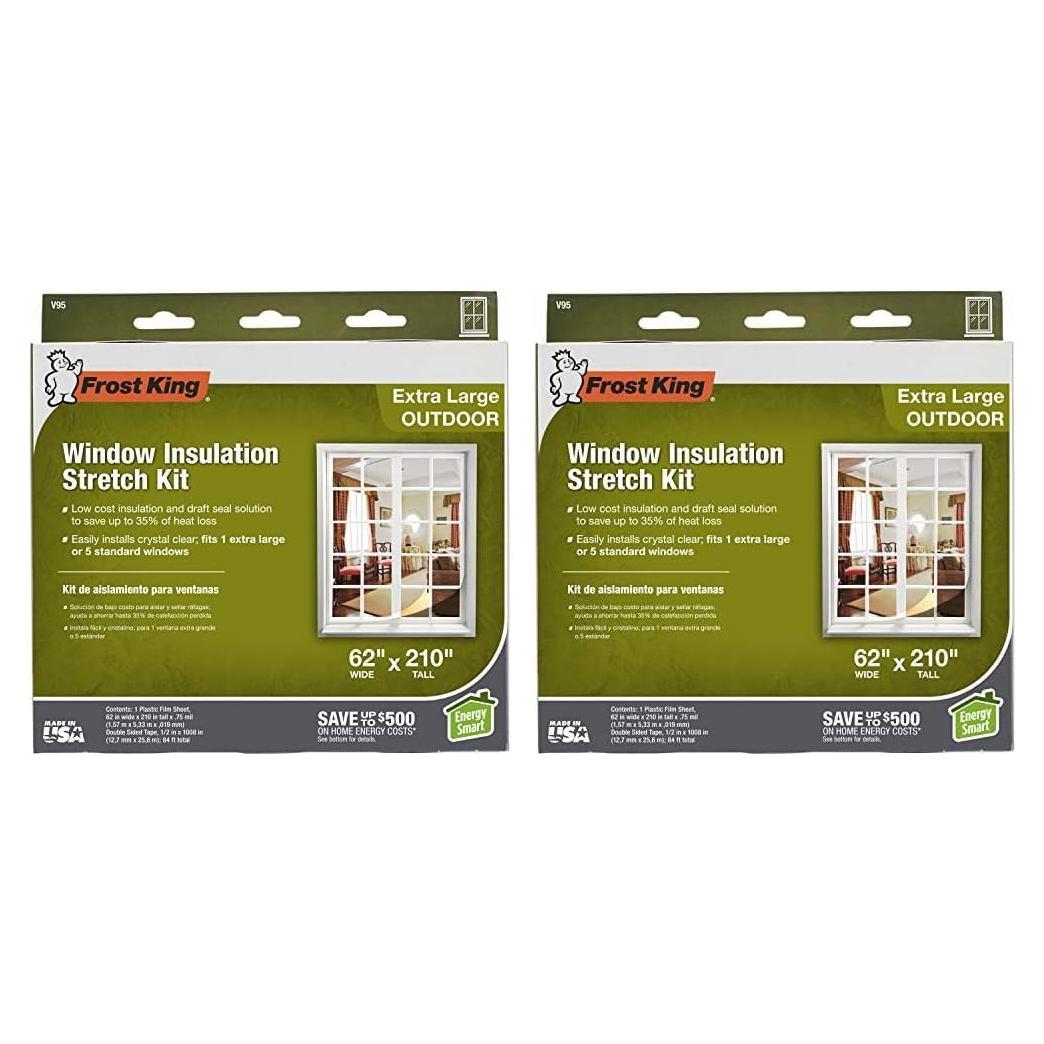 Frost King V95H - Burletes Transparentes 5.33m (Paquete de 2)