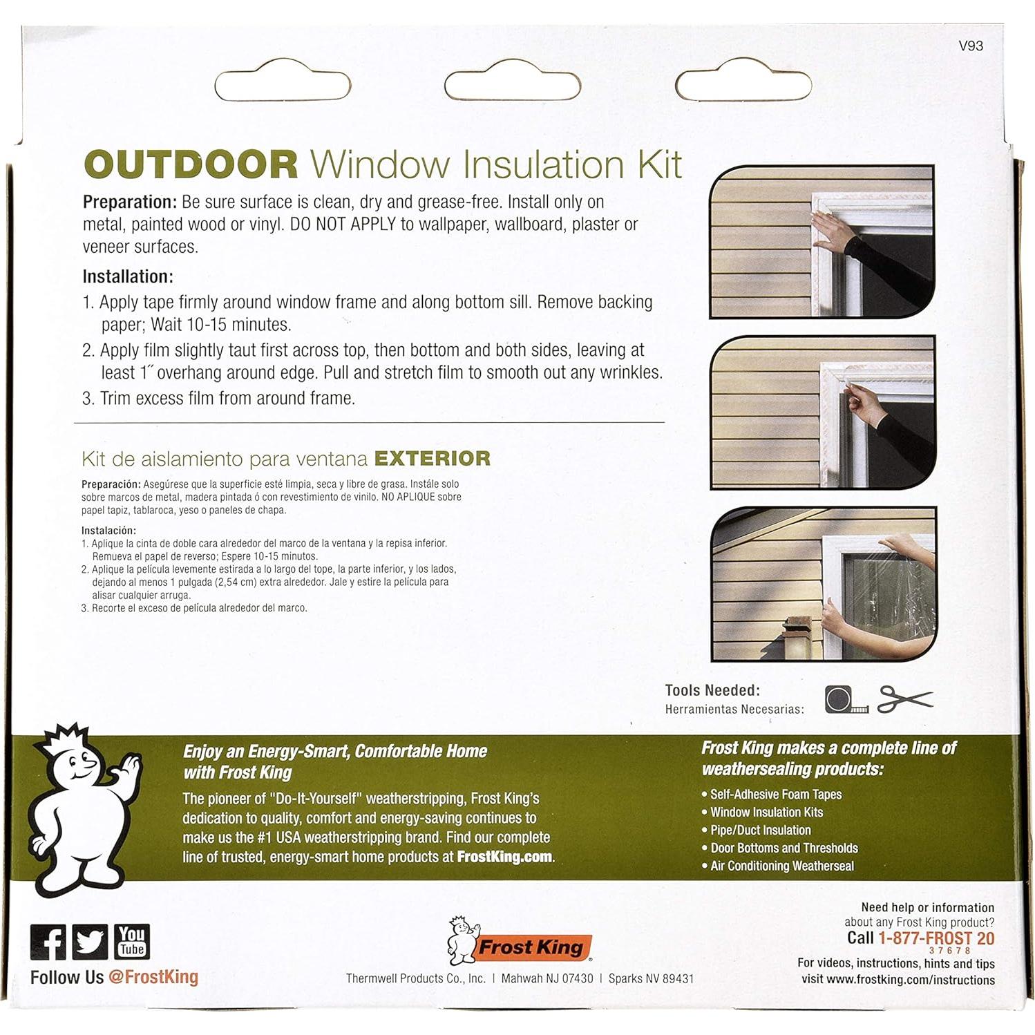 Kit de Aislamiento para Ventanas Frost King V93H 107x157 cm