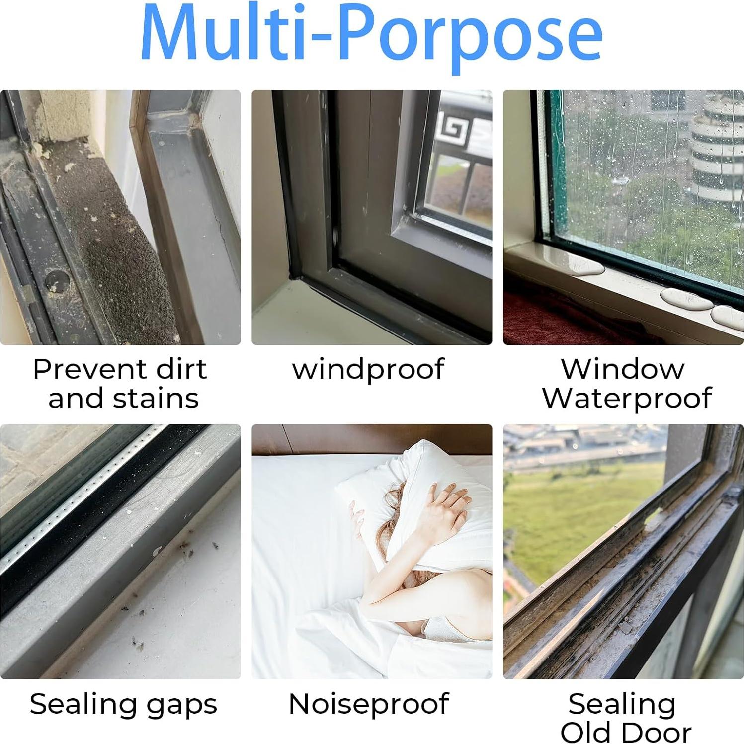 Cinta de Sellado de Ventanas THAMIAO 5.08cm x 10m Transparente