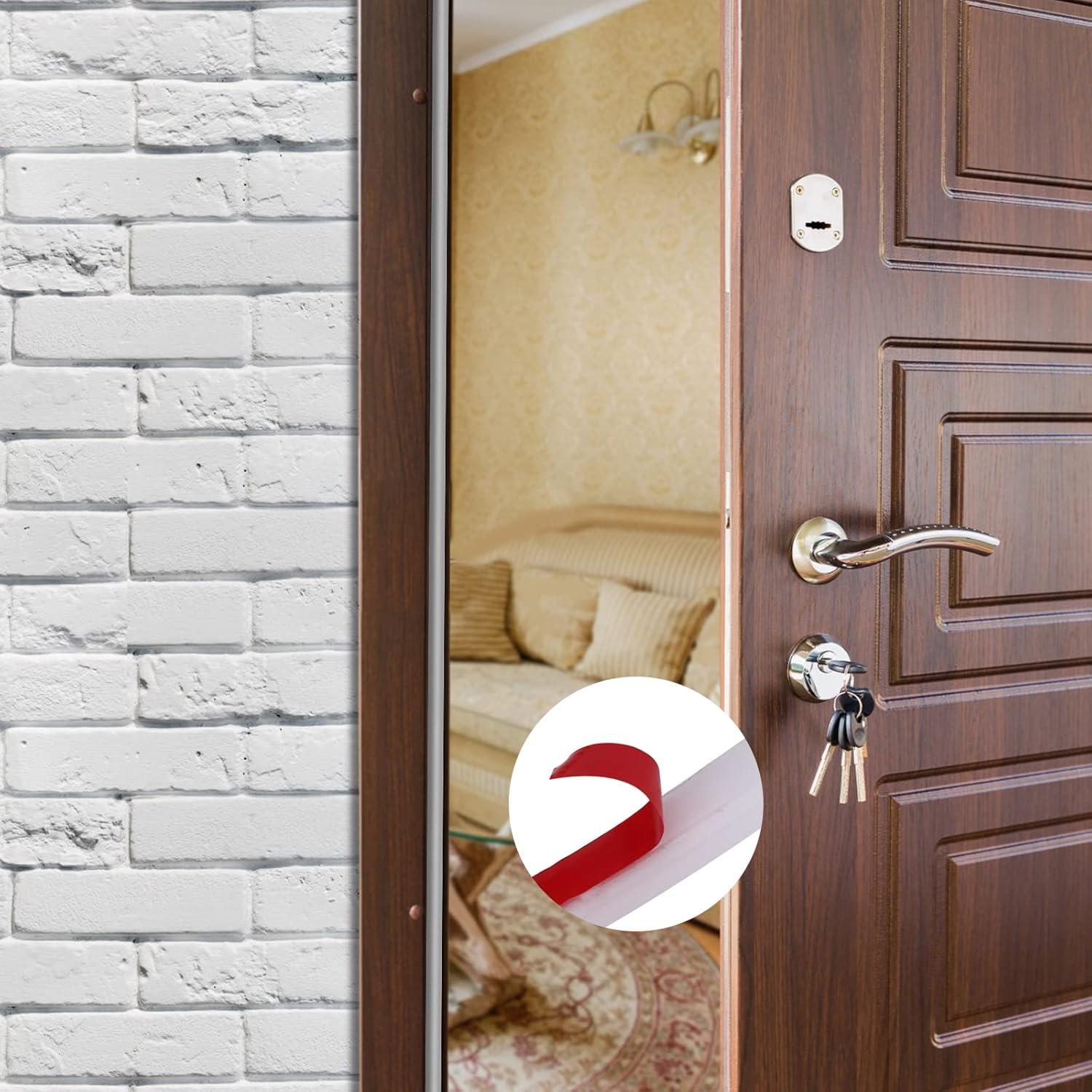 Tira de Sellado Autoadhesiva Gangdise 2.99m Blanca para Puertas y Ventanas