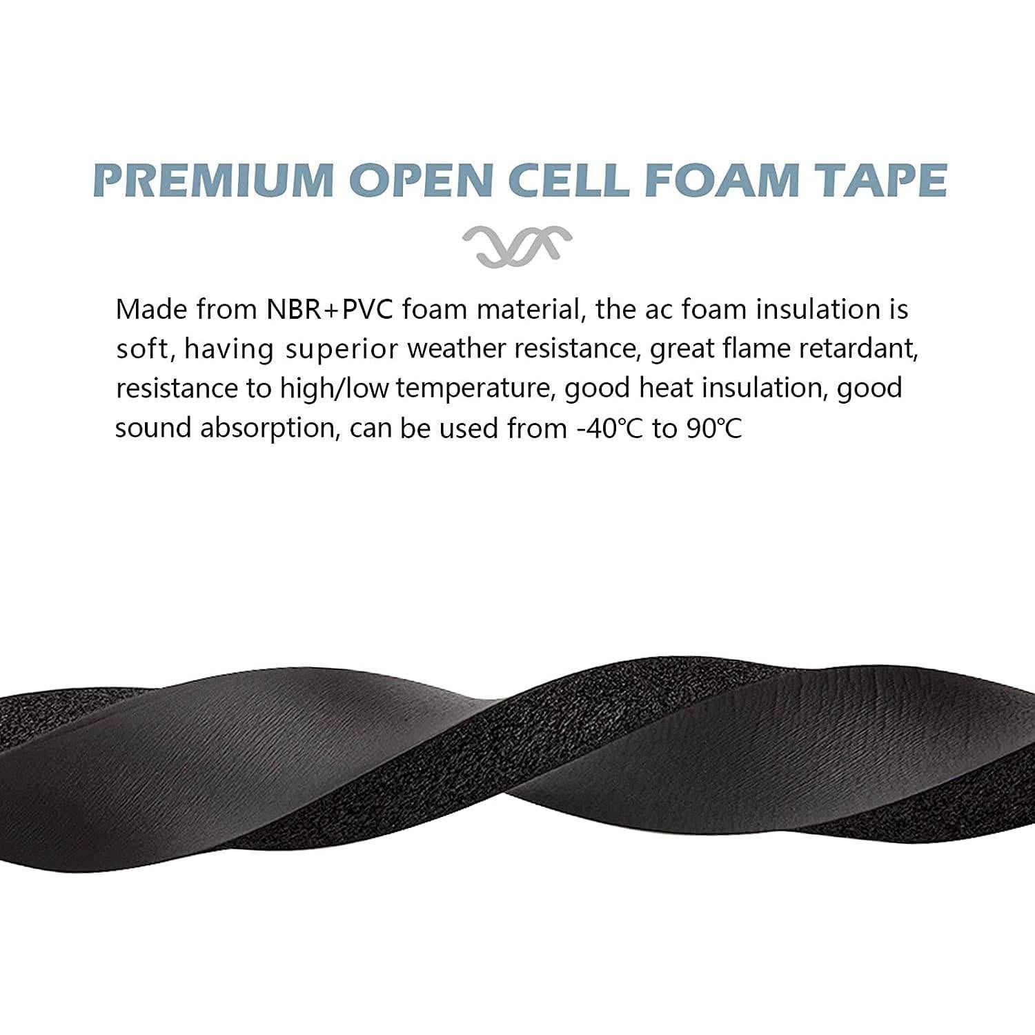 Tira de Sellado de Espuma CloudBuyer 13 pies 1x1 pulgada