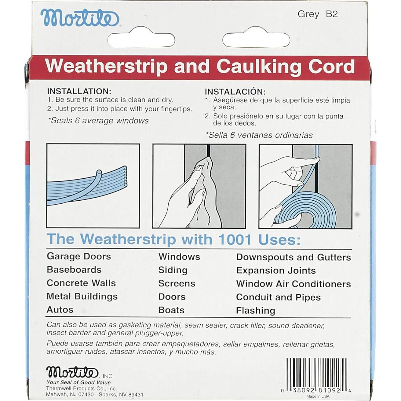 Cordón de Sellado Mortite Frost King 27.43 m Gris