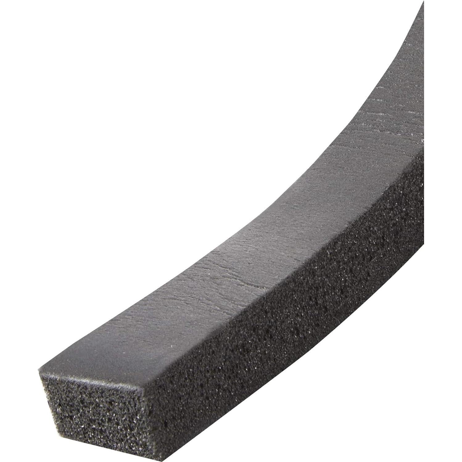 R538H Foam Tape, 3/8" W, 5/16" T, 10 ft L, Black