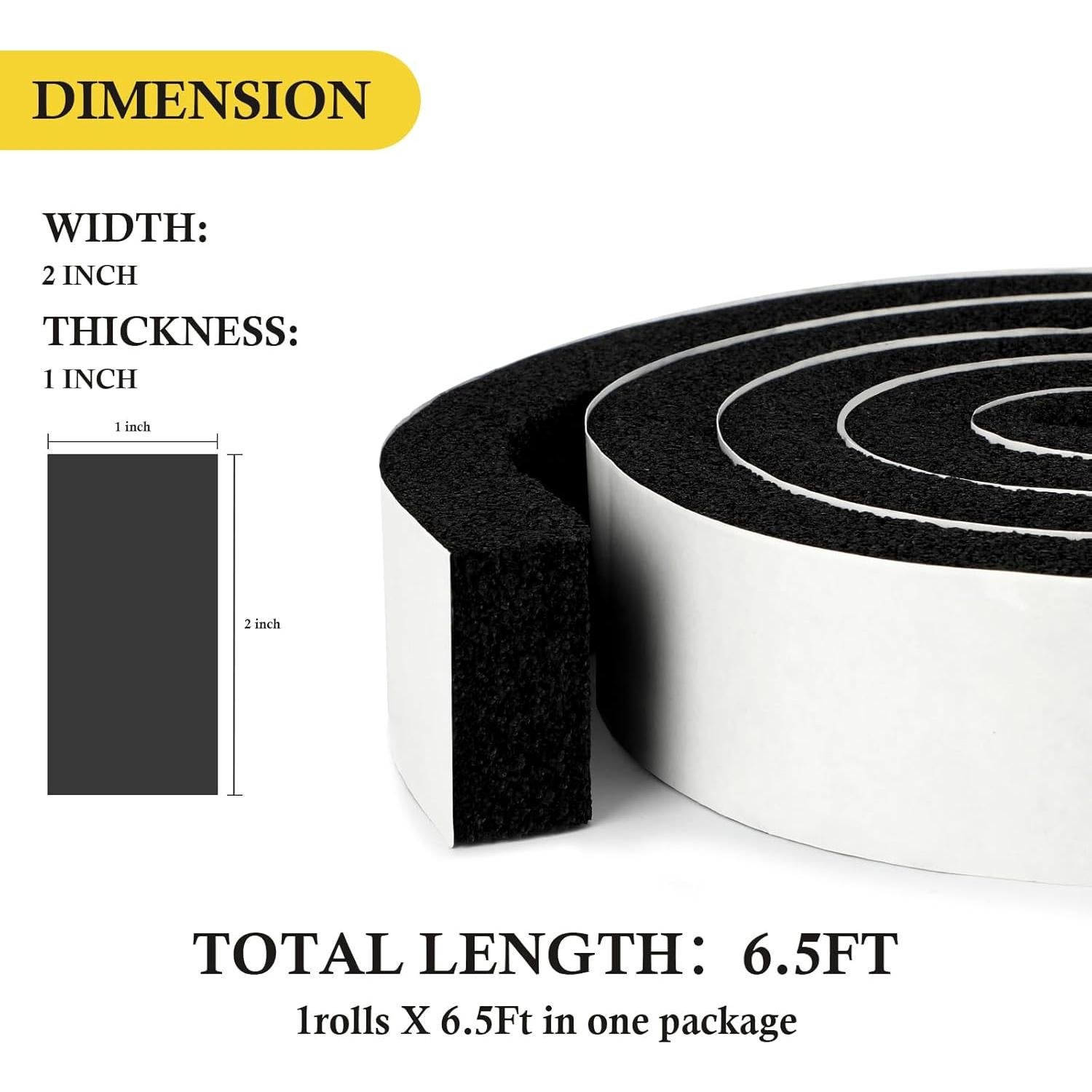 Cinta Aislante fowong 1.98m para Sellado de Ventanas y AC