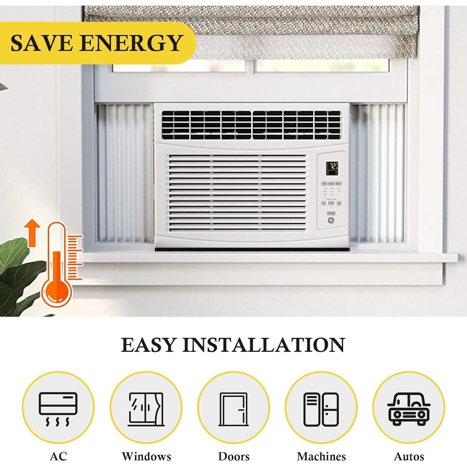 Cinta Aislante fowong 1.98m para Sellado de Ventanas y AC