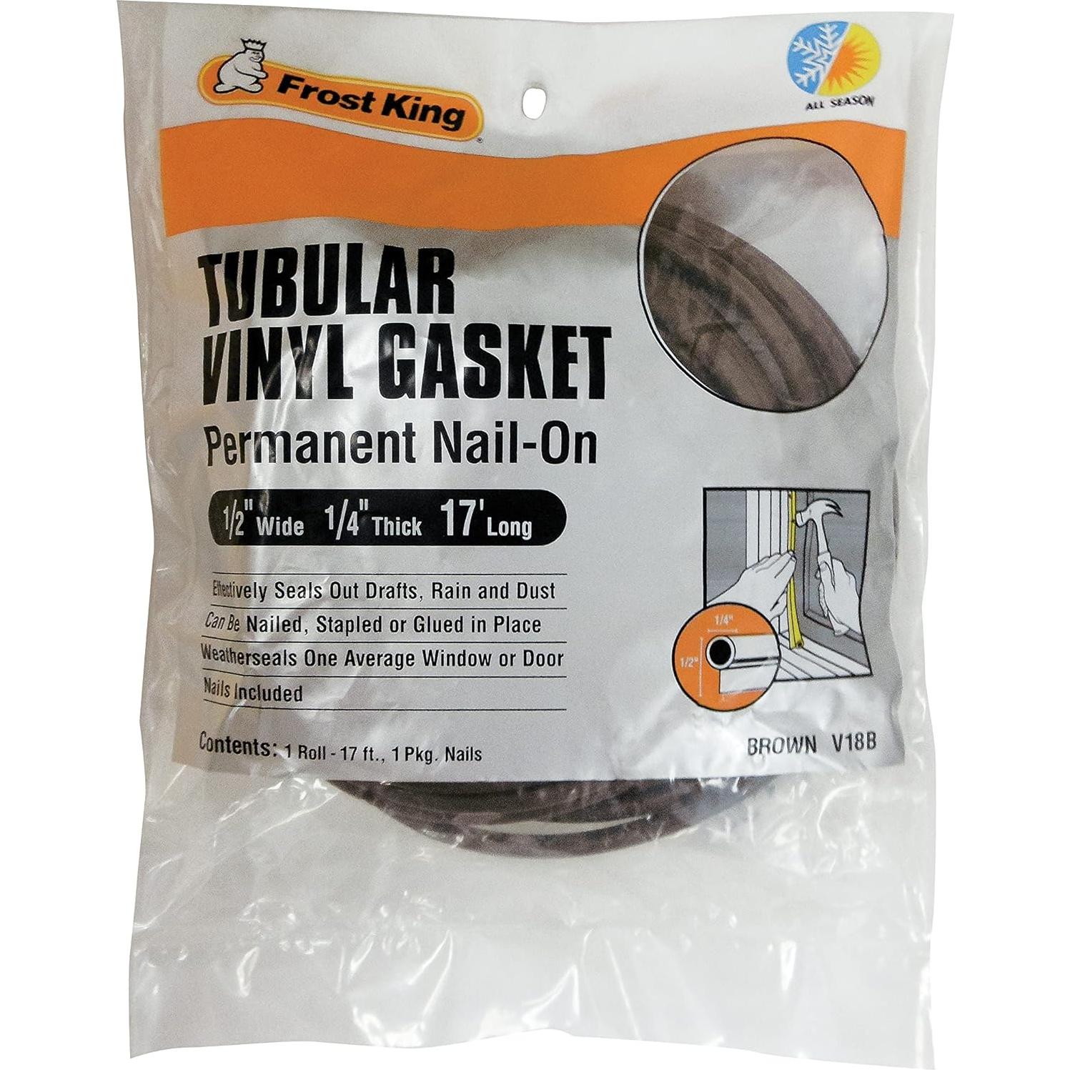 Junta de Vinilo Tubular Frost King V18BH 5.18m Marrón