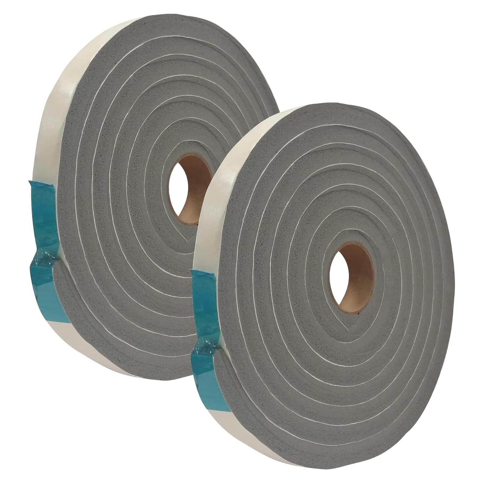 Cinta de Espuma de Vinilo Frost King V734H - 22.86 cm x 1.27 cm x 3.05 m - Gris - 2 Paquetes