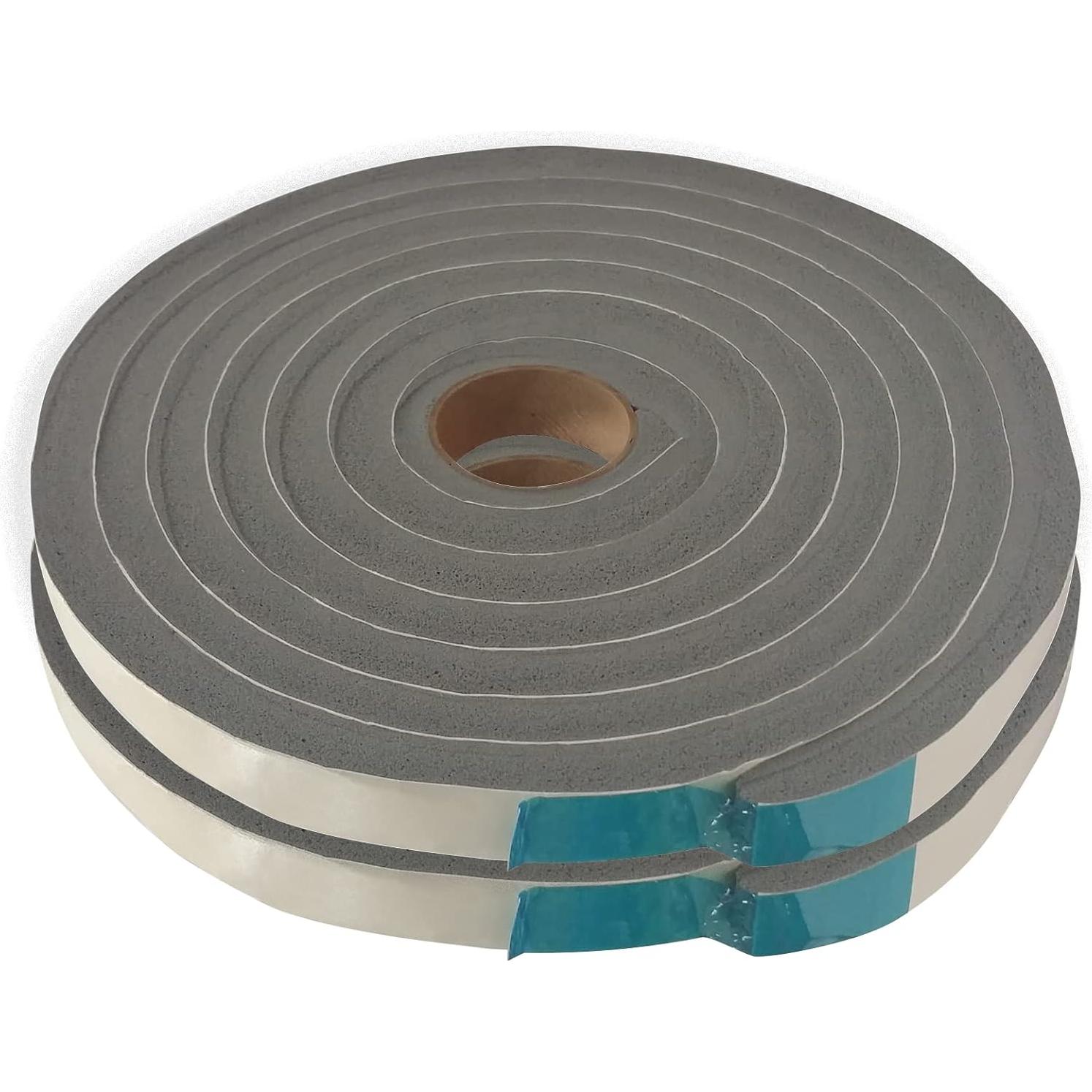 Cinta de Espuma de Vinilo Frost King V734H - 22.86 cm x 1.27 cm x 3.05 m - Gris - 2 Paquetes