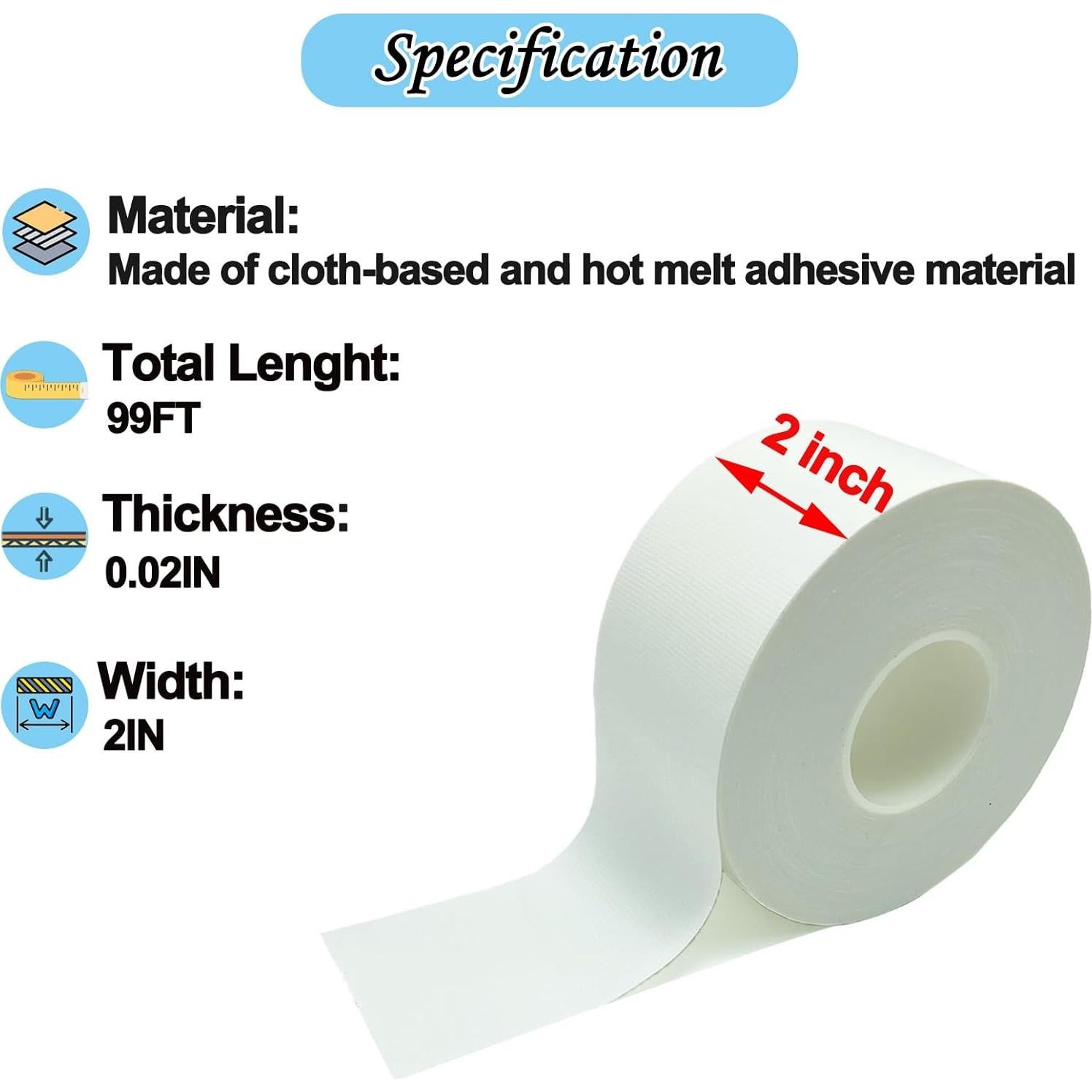 Cinta de Sellado KAIHENG 2" x 30.48m Aislamiento Ventanas