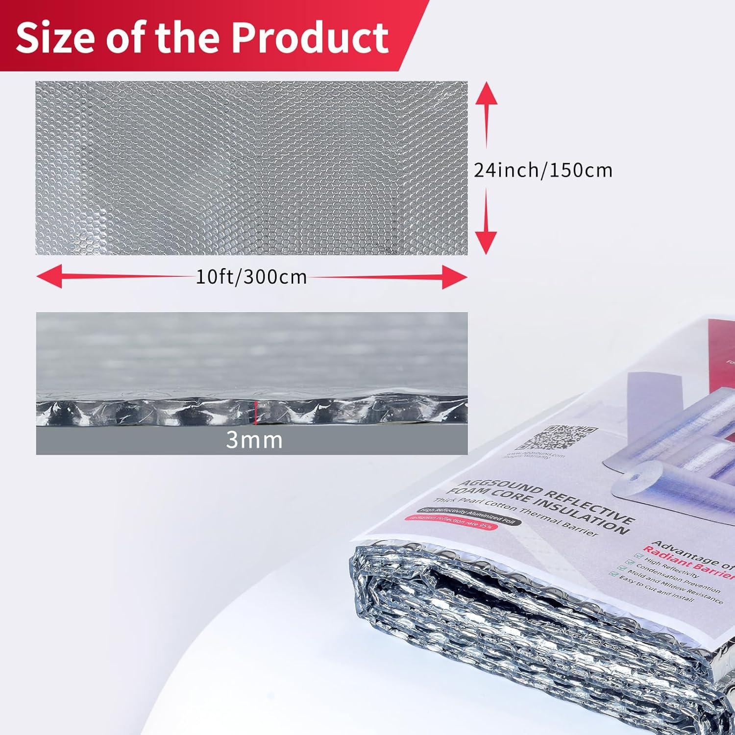 Hoja Aislante Reflectante AggSound 61 cm x 3.05 m 3 mm