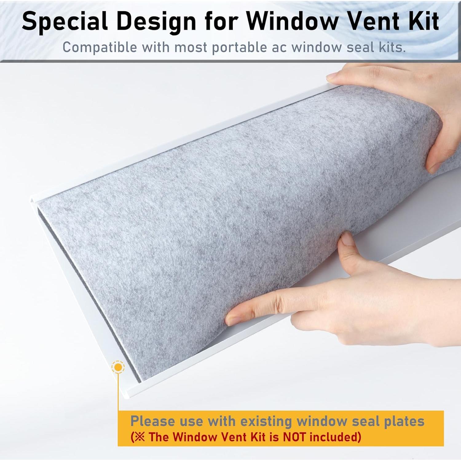 Paneles de Espuma Aislante Flamorrow para Ventana de Aire Acondicionado - 3 Piezas