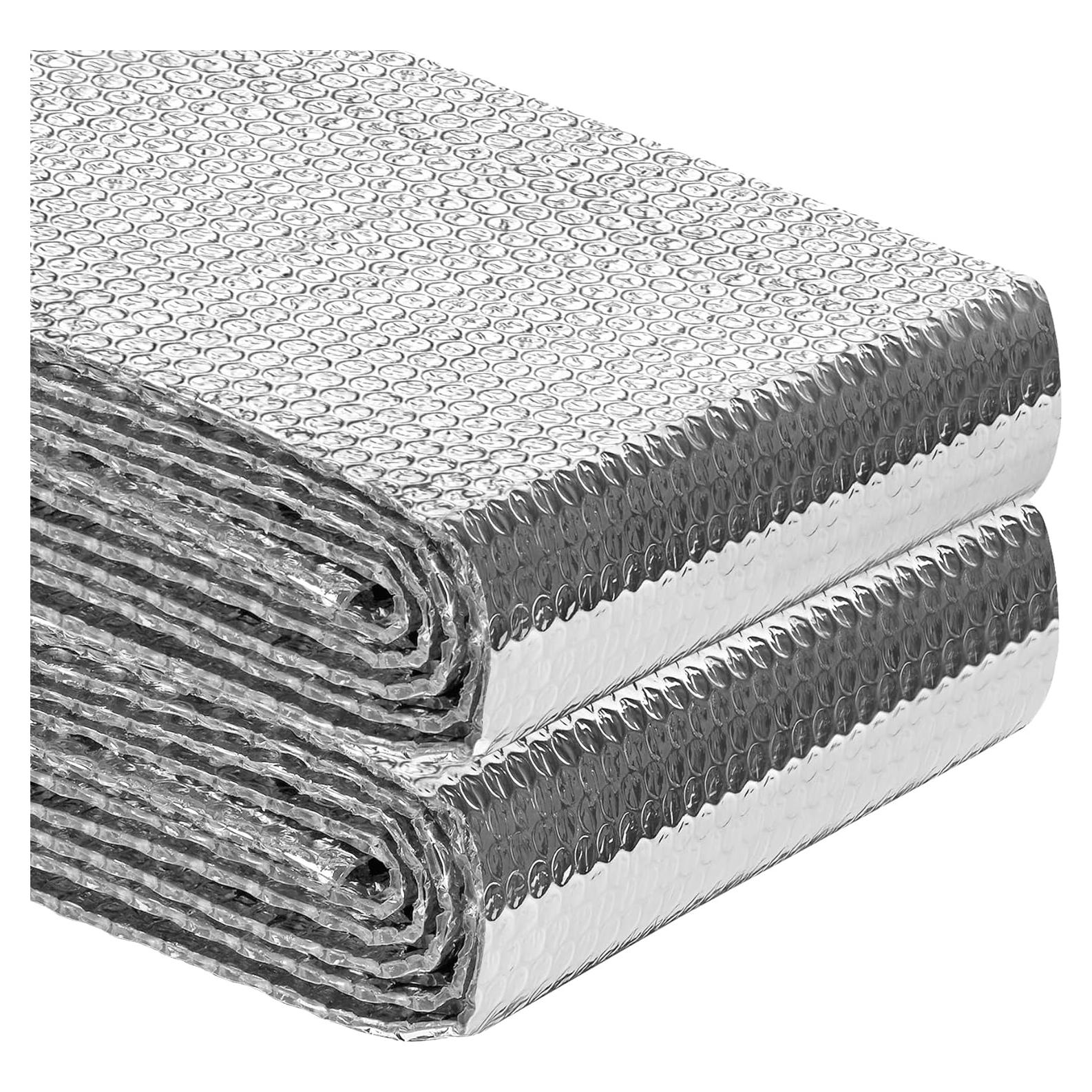 Rollo Aislante Reflectante Doble Burbuja 120cm x 3.05m Plata