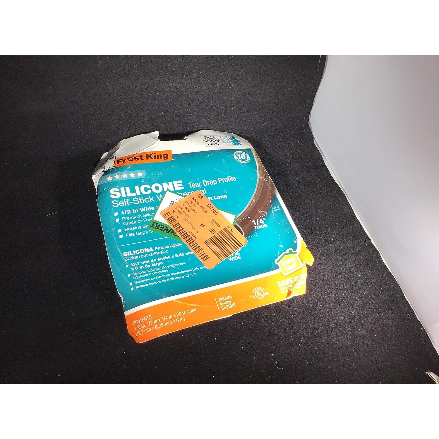 Sello de Humo de Silicona Frost King SS20BR 1.27cm x 0.64cm x 6.1m