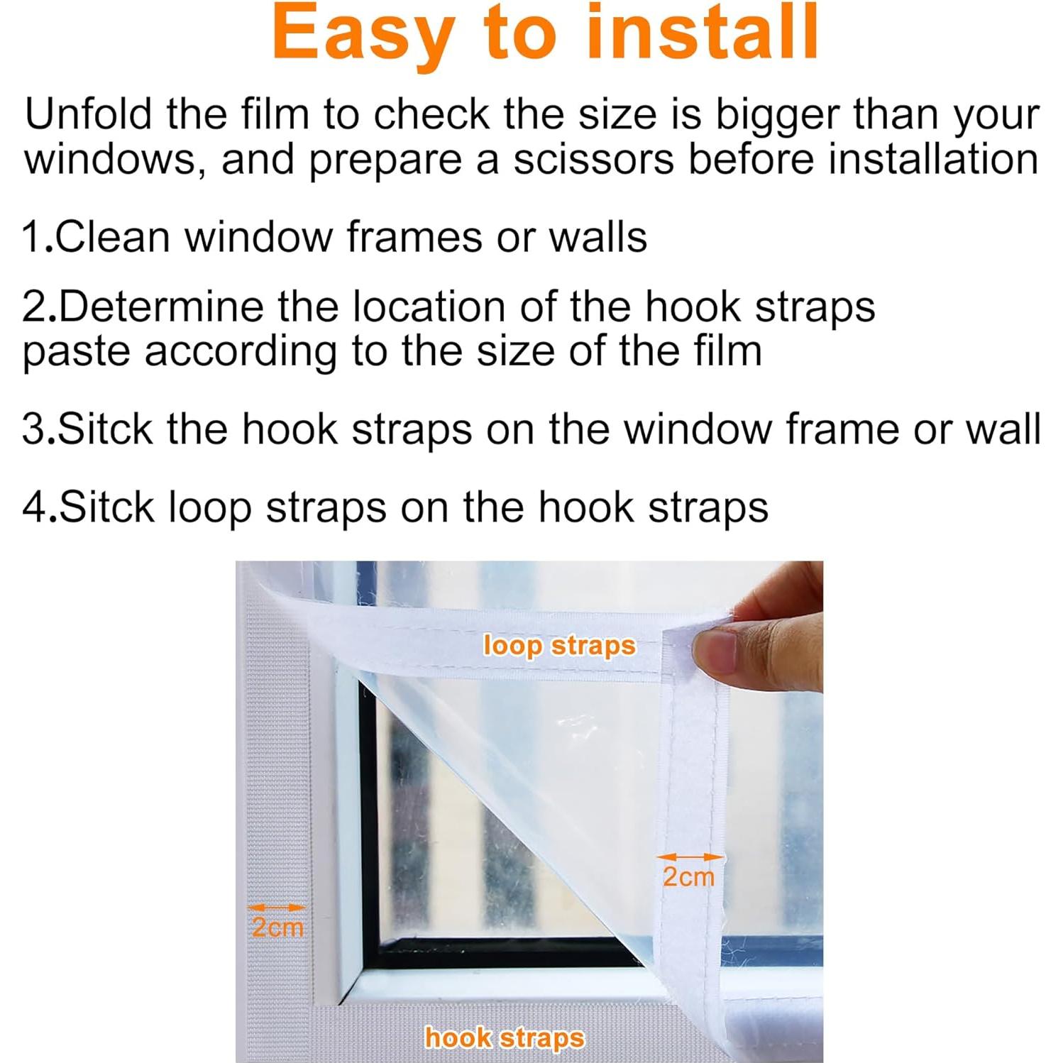Kit de Aislamiento de Ventanas Maniaacer 120x160 cm Plástico