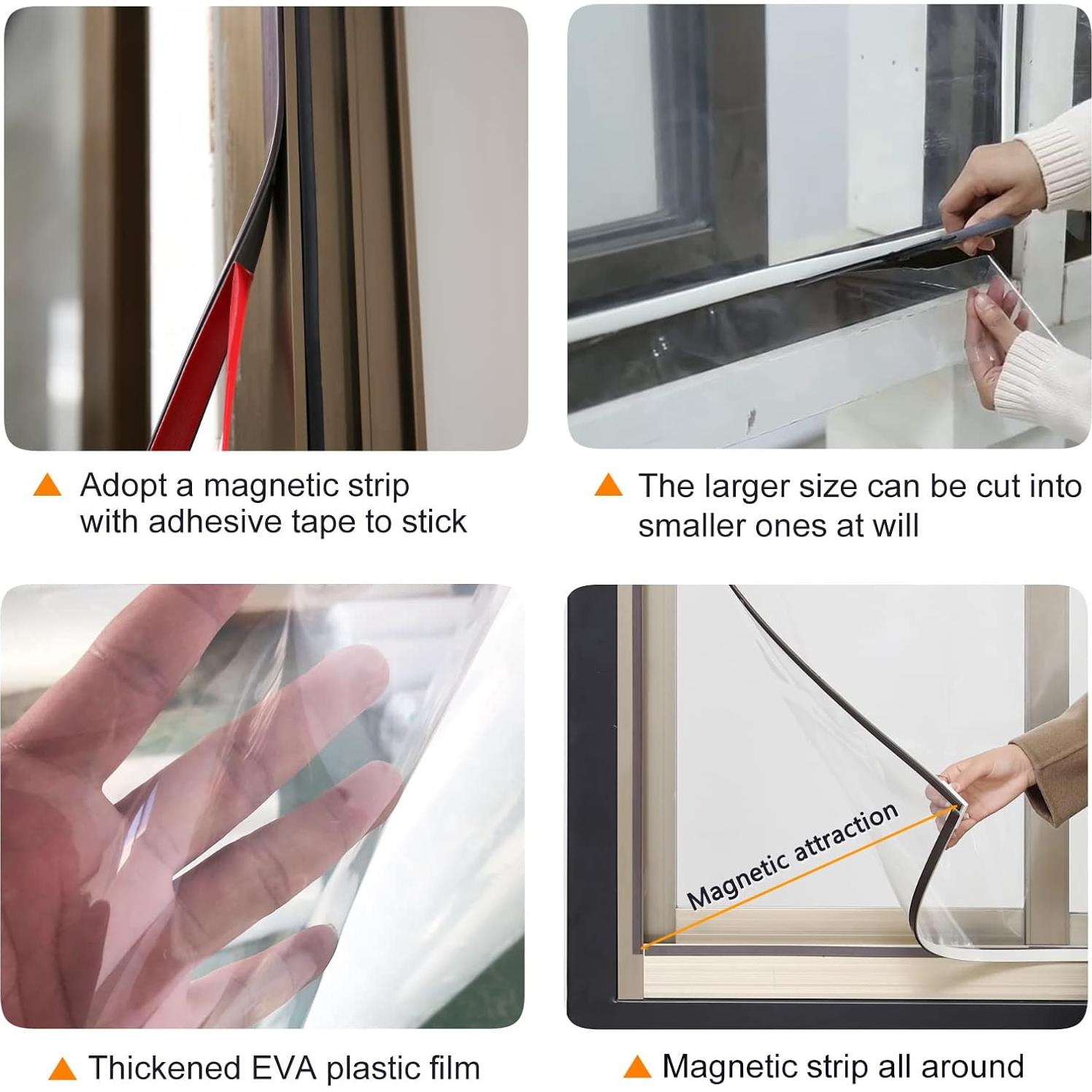 Kit de Aislamiento Magnético JOOFAN 1.2m² para Ventanas