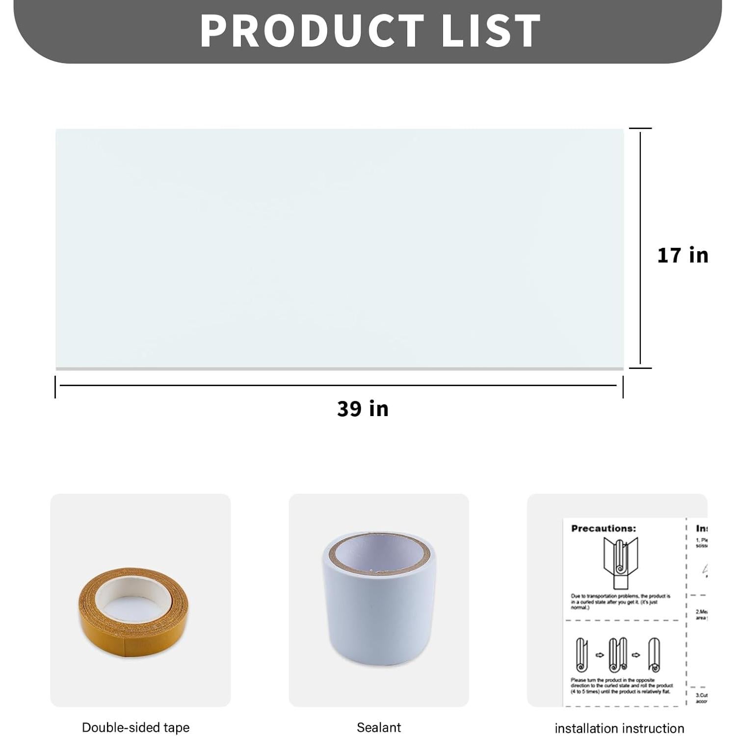 Panel Aislante Lateral Aire Acondicionado ZENGSHI 99x43cm Blanco
