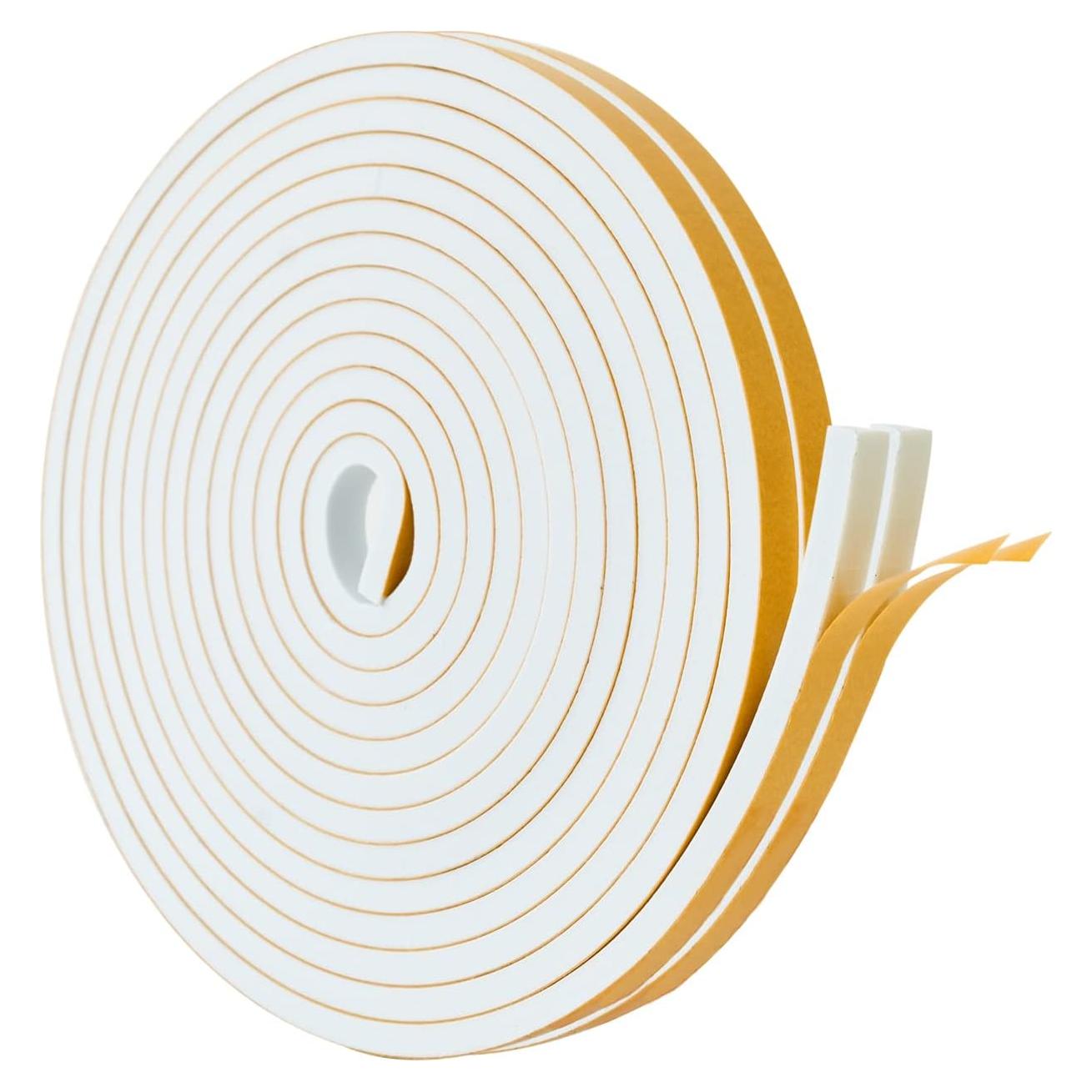 Cinta de Sellado Autoadhesiva Dualplex 9.14m Espuma EVA Blanca