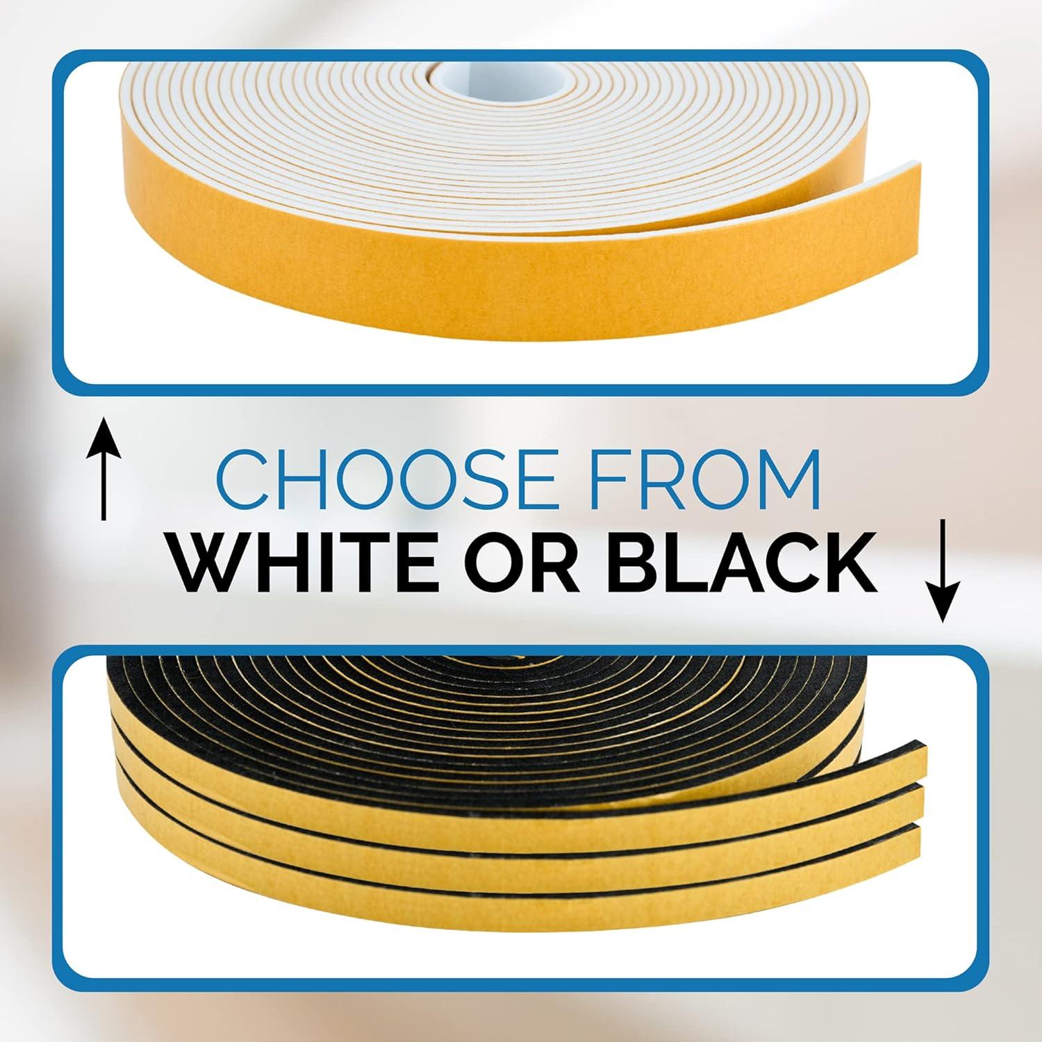 Cinta de Sellado Autoadhesiva Dualplex 9.14m Espuma EVA Blanca