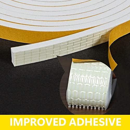 Burlete Adhesivo Blosy 3 Rollos 4.88m Espuma Aislante Blanco