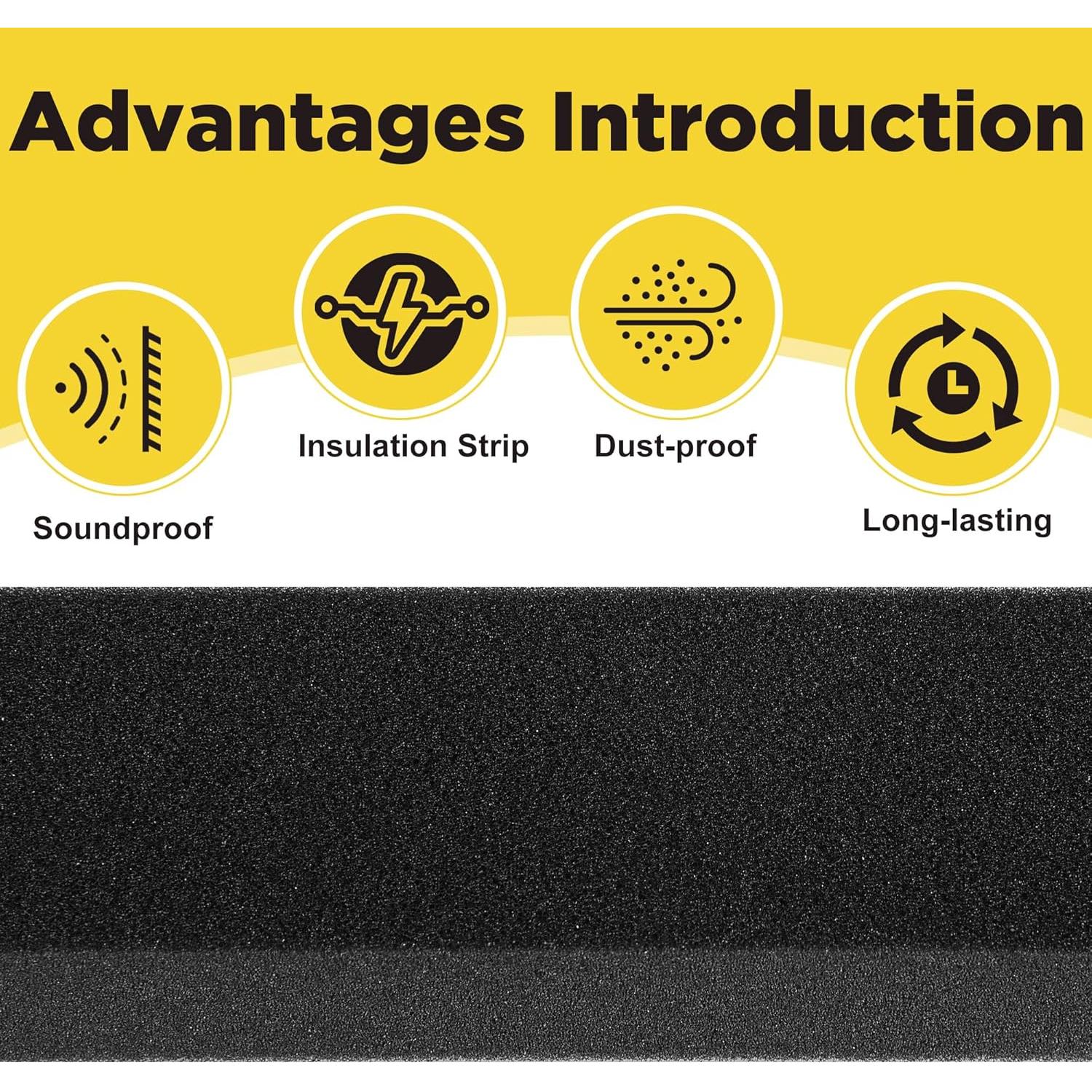 Cinta de Espuma Tlswshsy 5.08 cm x 1.98 m para A/C - 2 Pcs