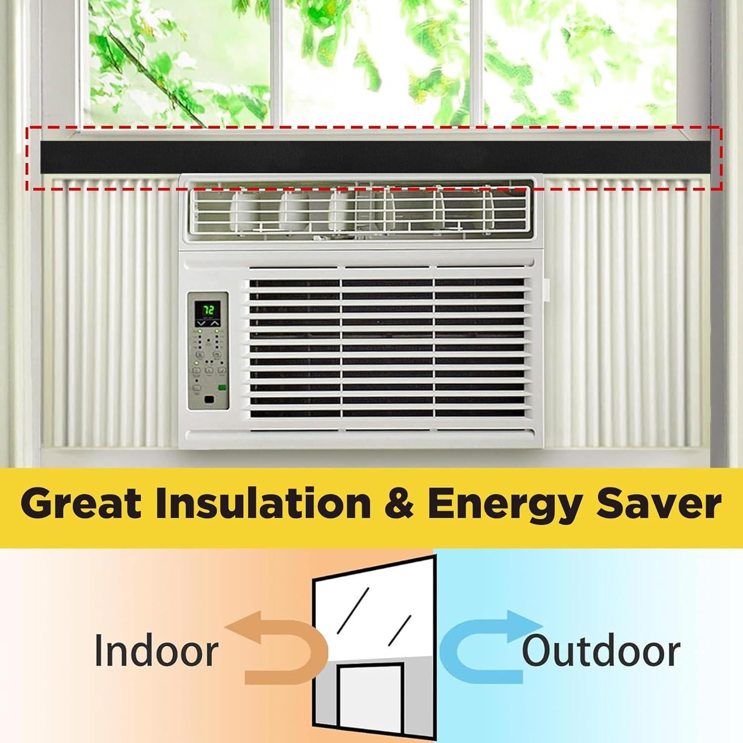 Cinta de Espuma Tlswshsy 5.08 cm x 1.98 m para A/C - 2 Pcs