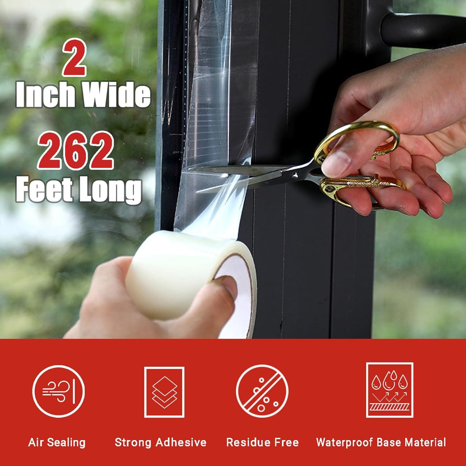 Cinta de Sellado de Ventanas Dstorelhp 5cm x 80m Transparente