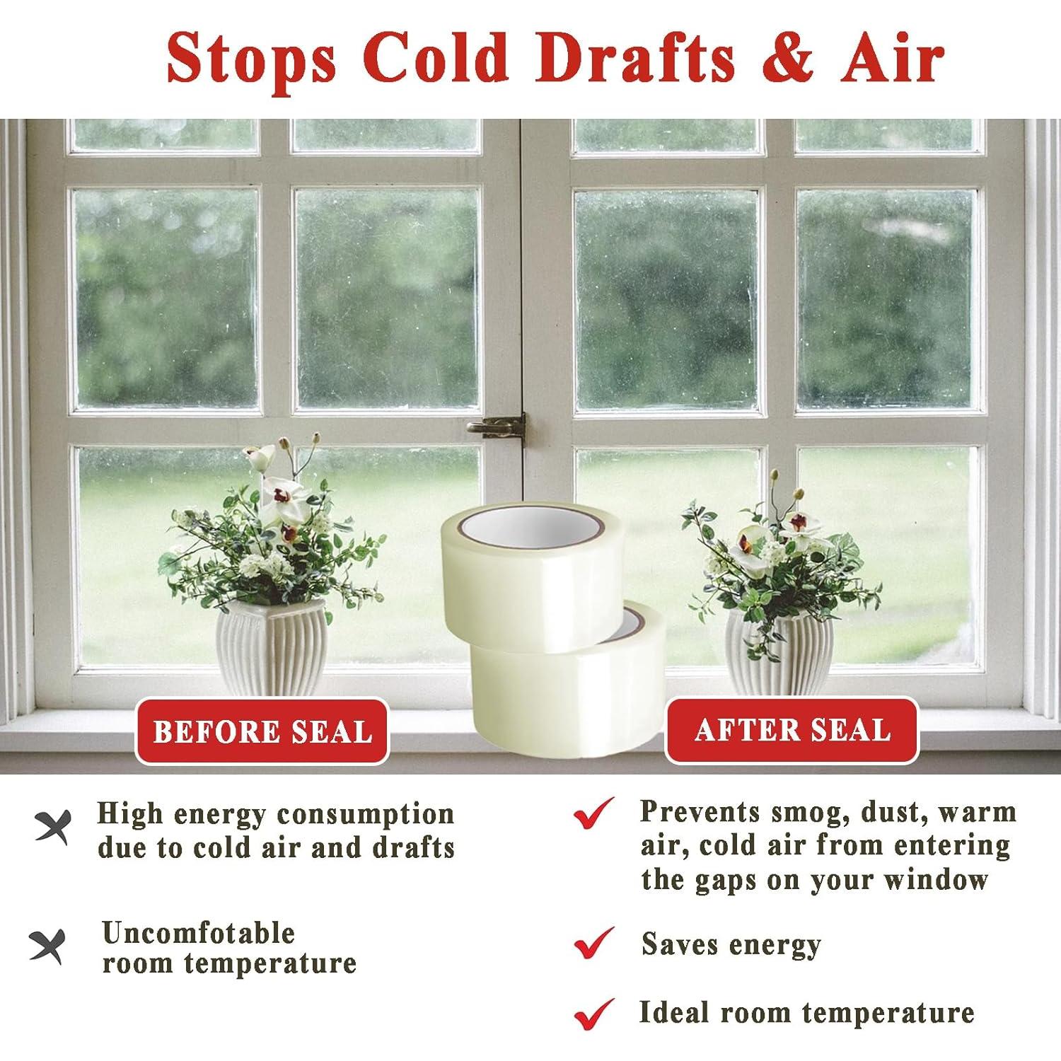 Cinta de Sellado de Ventanas Dstorelhp 5cm x 80m Transparente