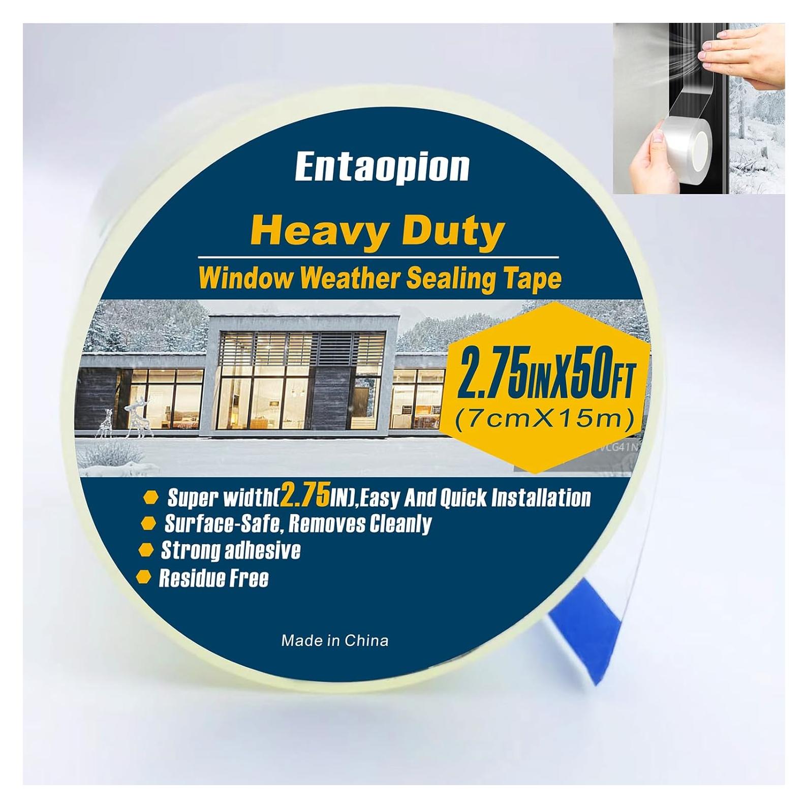 Cinta de Sellado de Ventanas Transparentes Entaopion 7 cm x 15 m