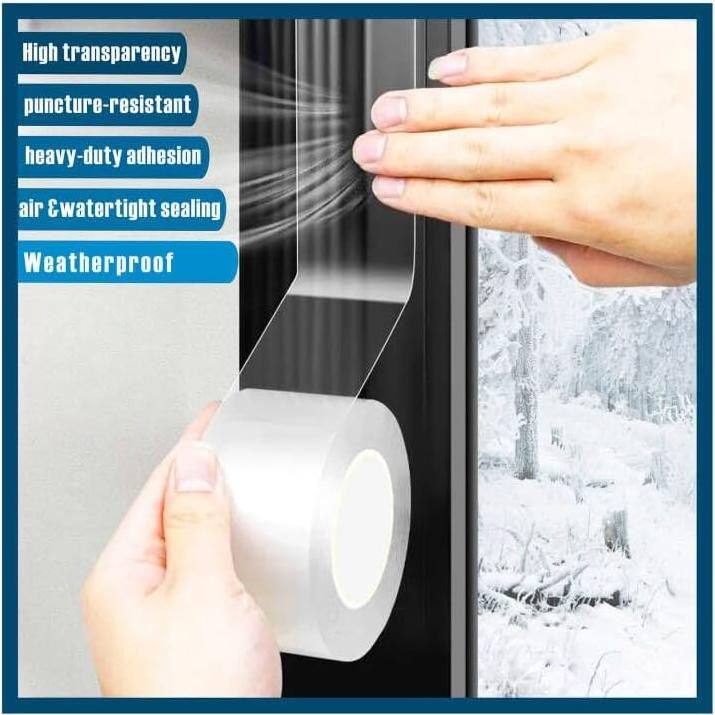 Cinta de Sellado de Ventanas Transparentes Entaopion 7 cm x 15 m