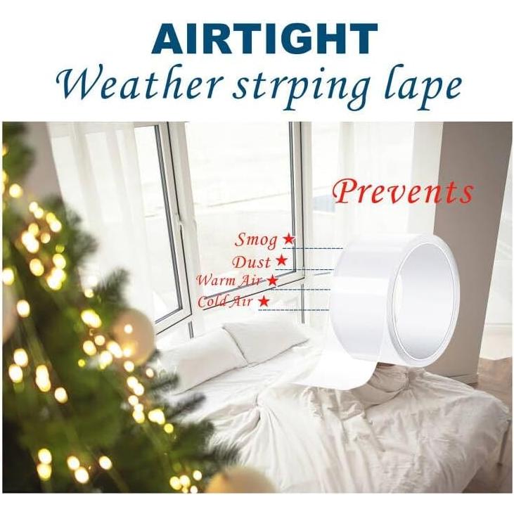 Cinta de Sellado de Ventanas Transparentes Entaopion 7 cm x 15 m