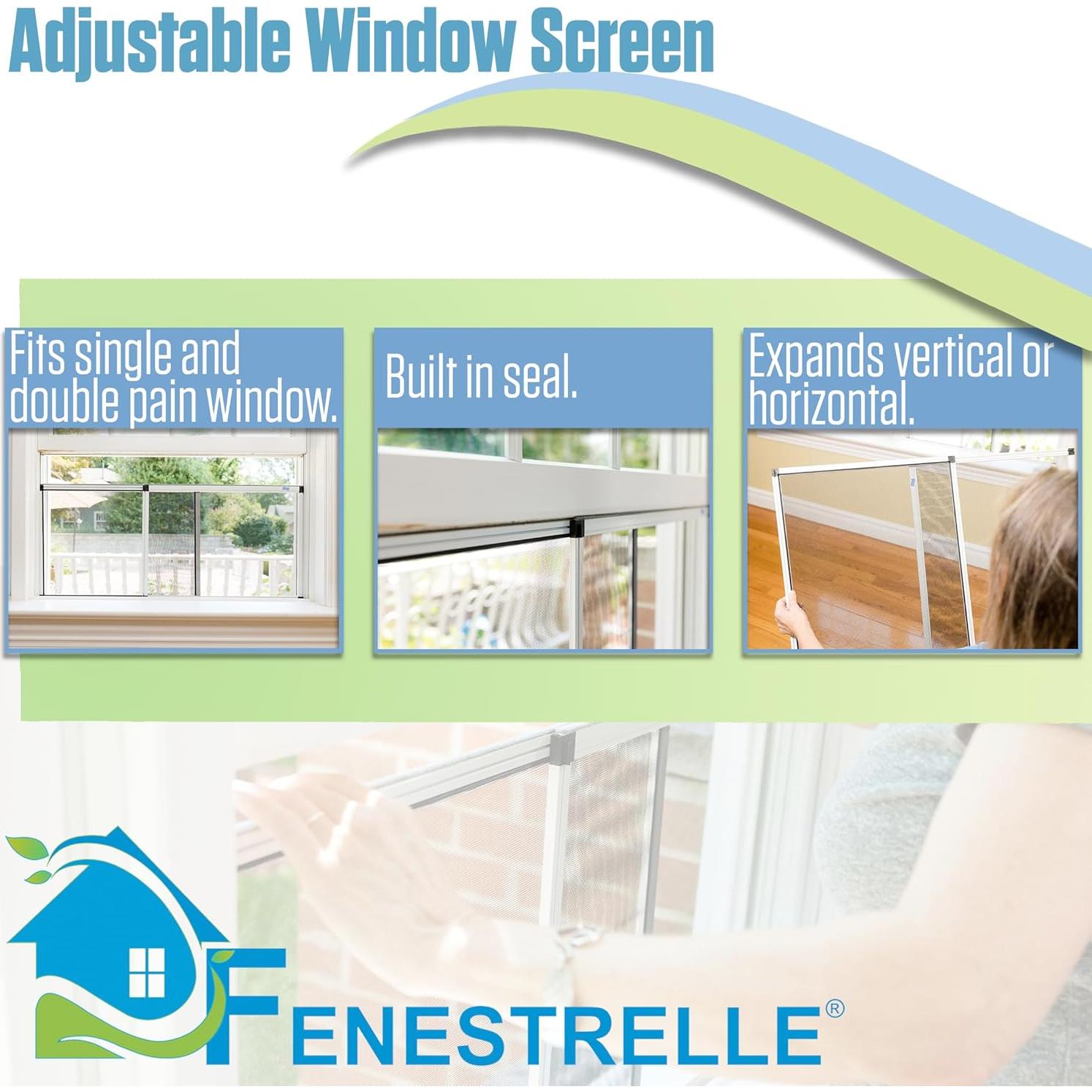 Pantalla de Ventana Expandible Fenestrelle 10 Unidades 25.4x91.4 cm