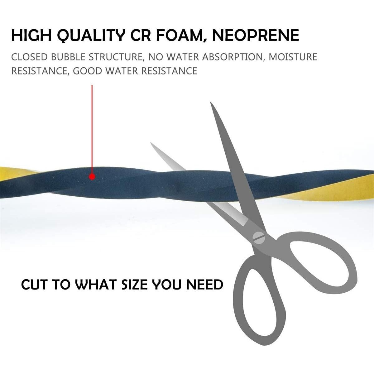 Cinta de Aislamiento de Espuma CloudBuyer 2 Rollos 3.96 m