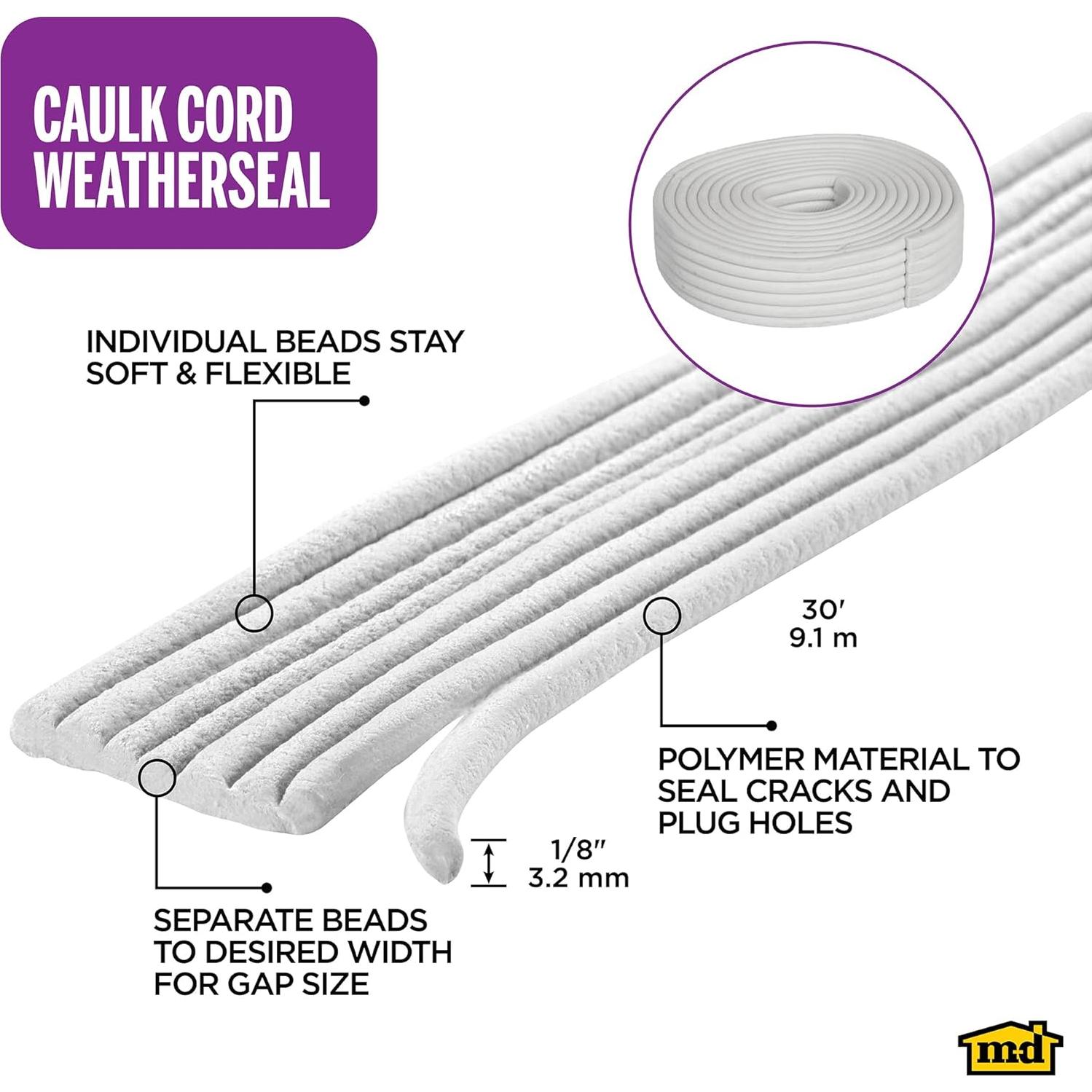 Cordón de Calafateo M-D Building Products 9.14m Blanco