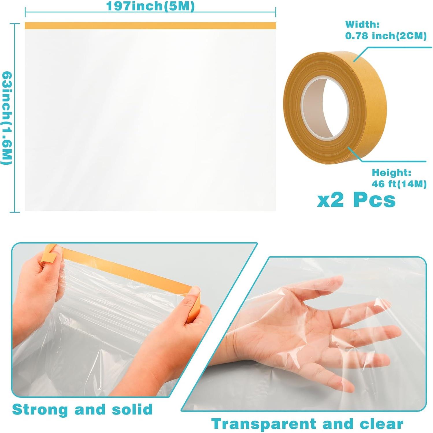 Kit Aislamiento Ventanas UJG 63x197 cm con Cinta Doble Cara