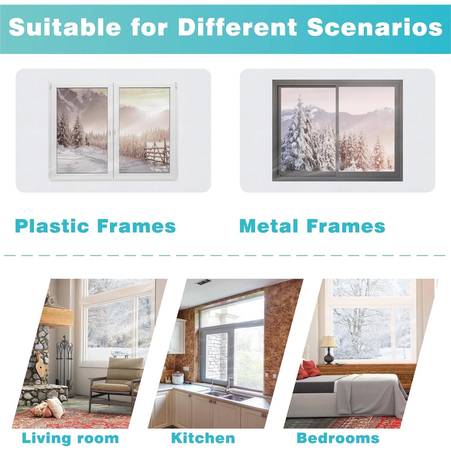 Kit Aislamiento Ventanas UJG 63x197 cm con Cinta Doble Cara