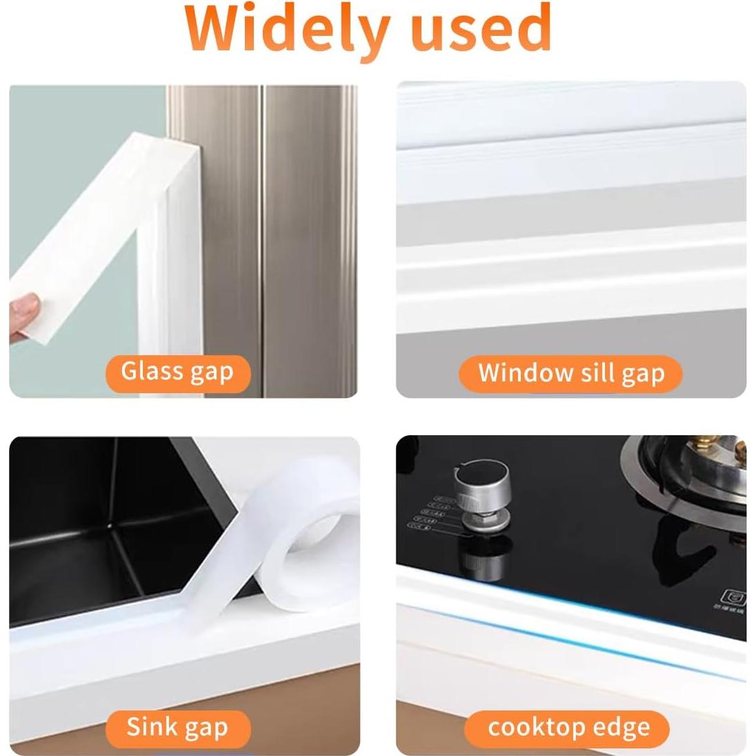 Cinta de Sellado Aislante KAIYUER 36.88m Blanco para Ventanas