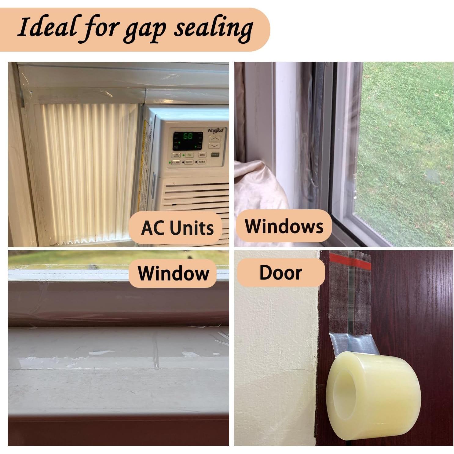 Cinta de Sellado KAIHENG 5 cm x 21 m para Ventanas y Puertas