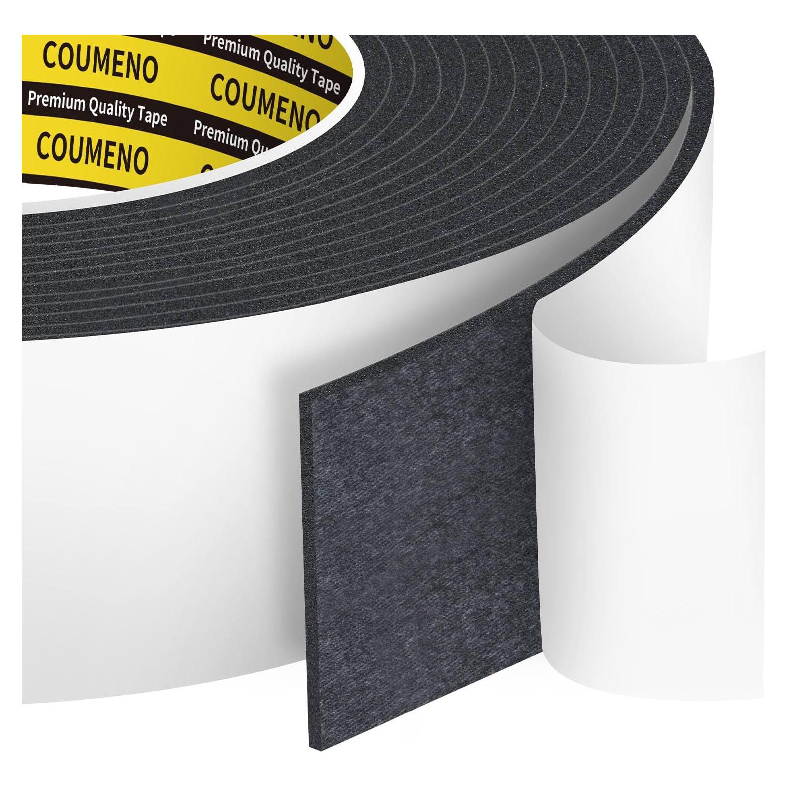 Cinta de Espuma Autoadhesiva COUMENO 5m Negra Aislante