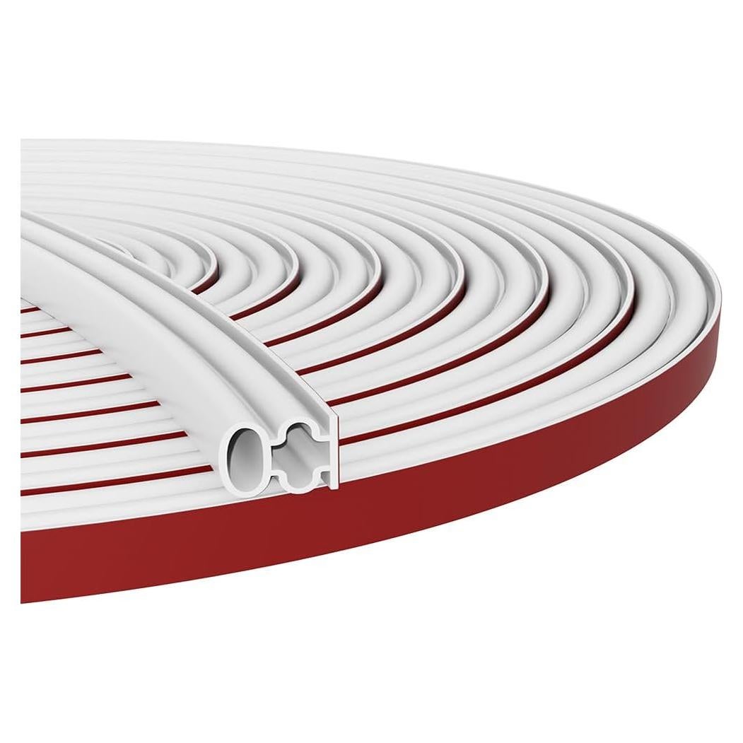 Tira de Sellado Autoadhesiva HNYNH 6.1m Goma Blanca 1x1.5cm